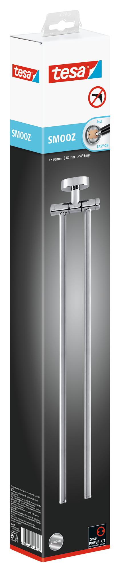 tesa_SMOOZ_403170000000_LI490_left_pa tesa Smooz Handtuchhalter, zweiarmig