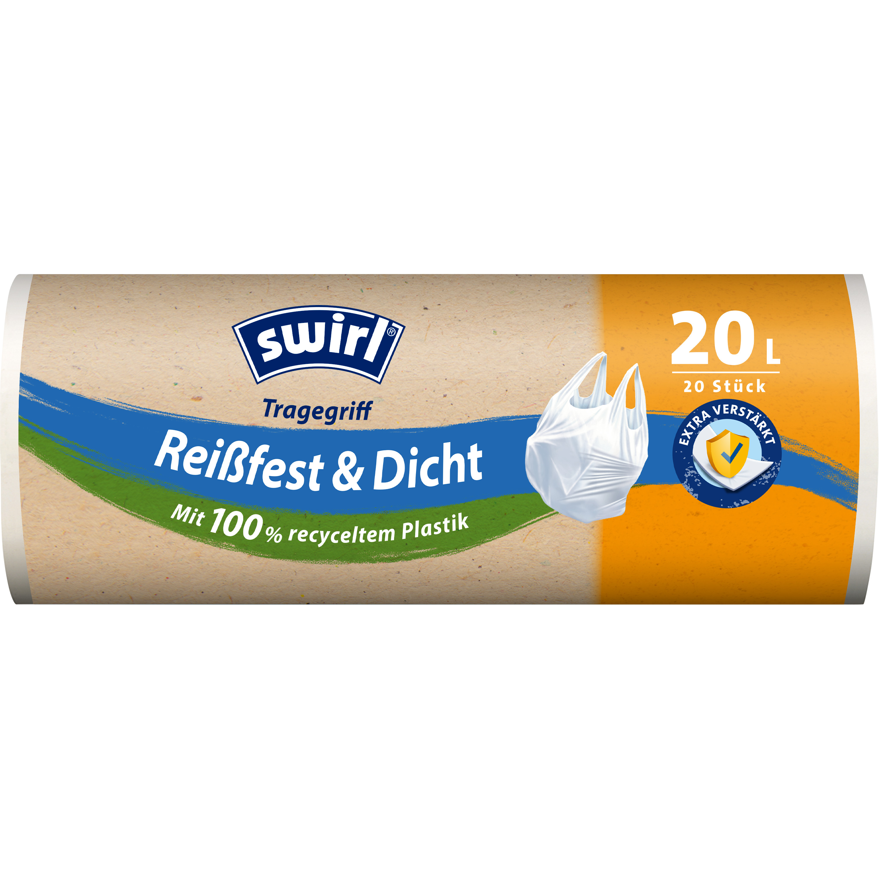 Swirl® Tragegriff-Müllbeutel, 20 l Swirl® Tragegriff-Müllbeutel, 20 l