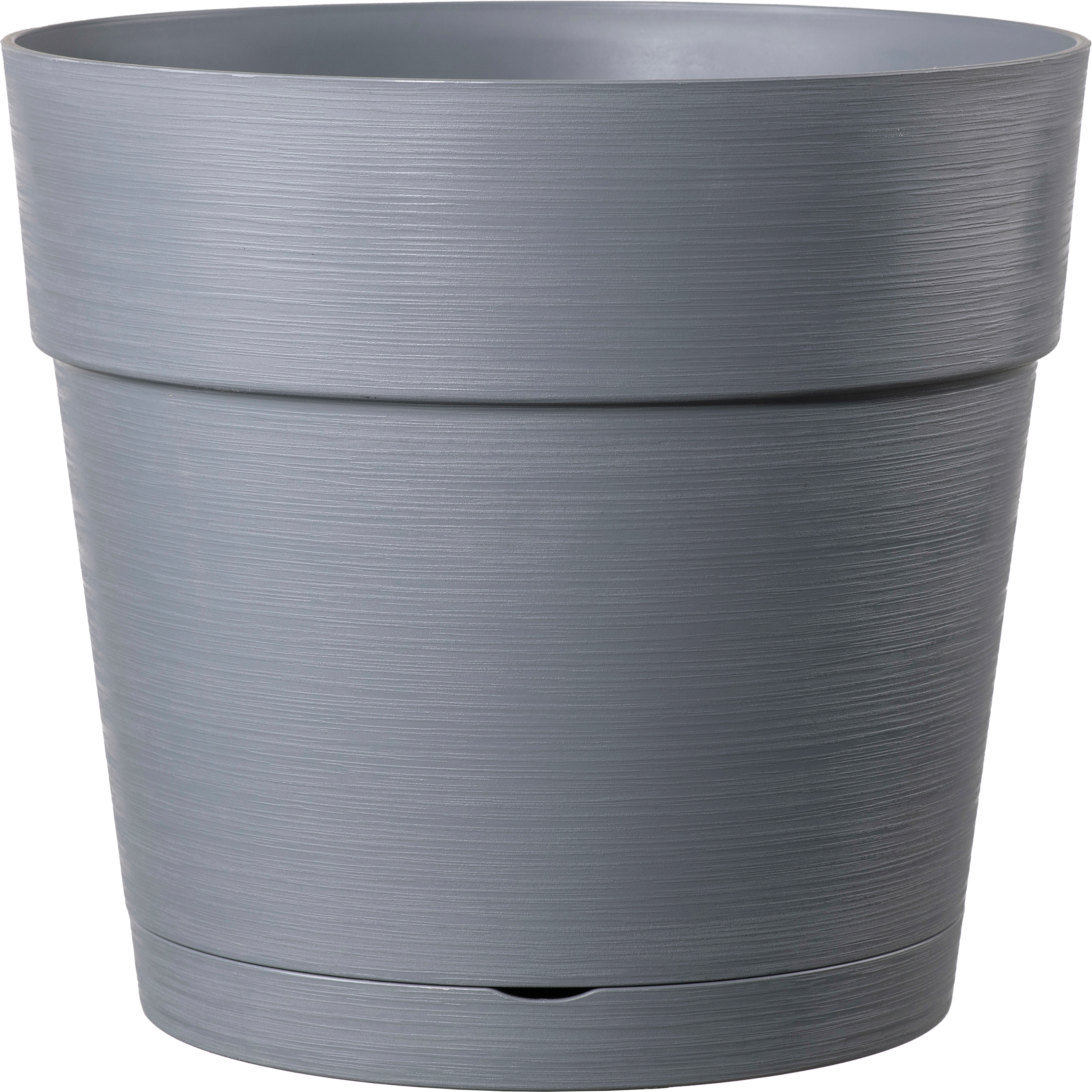 Deroma Pflanztopf Vaso Save R, aschgrau, 38 cm