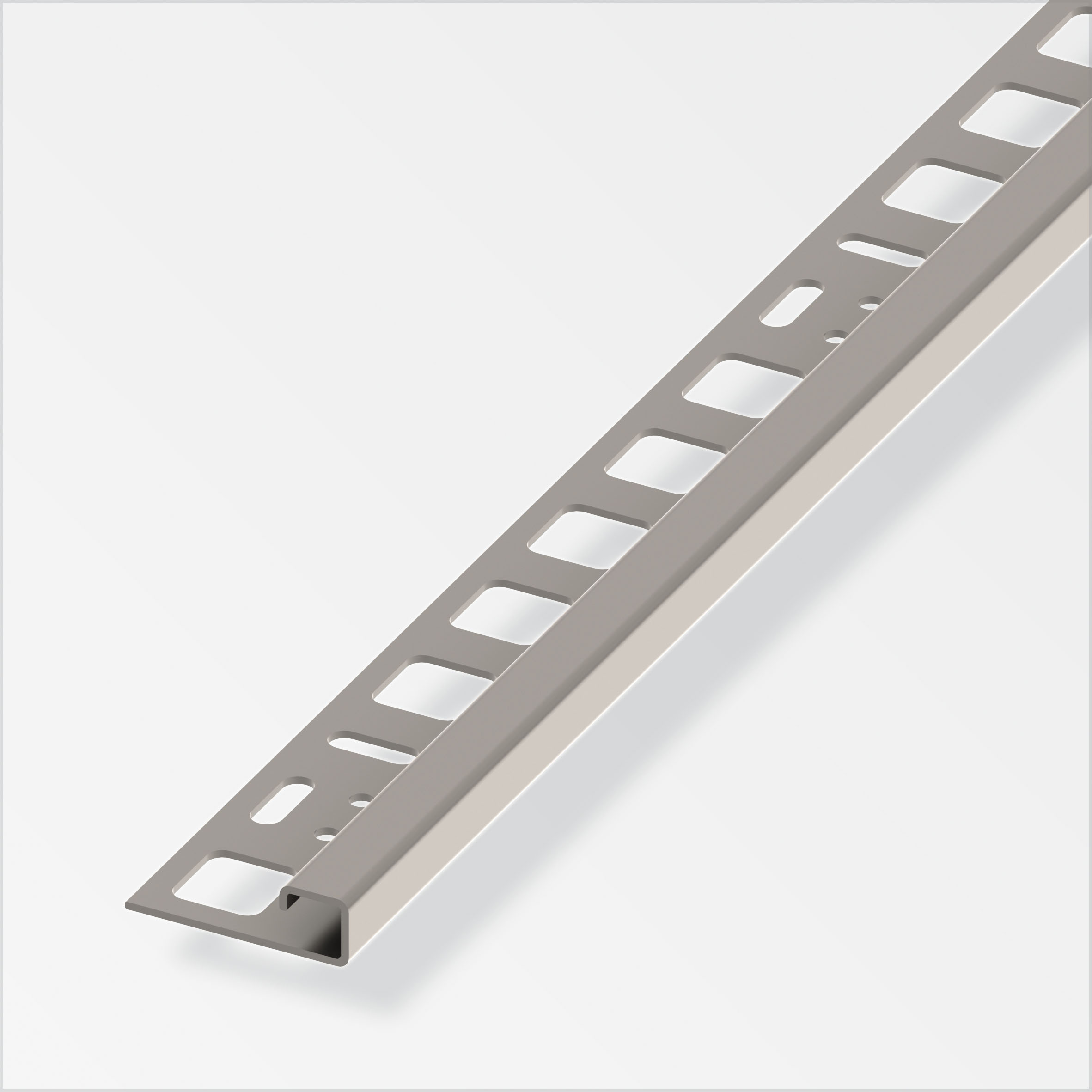Alfer Quadrat-Profil 10 mm, edelstahl