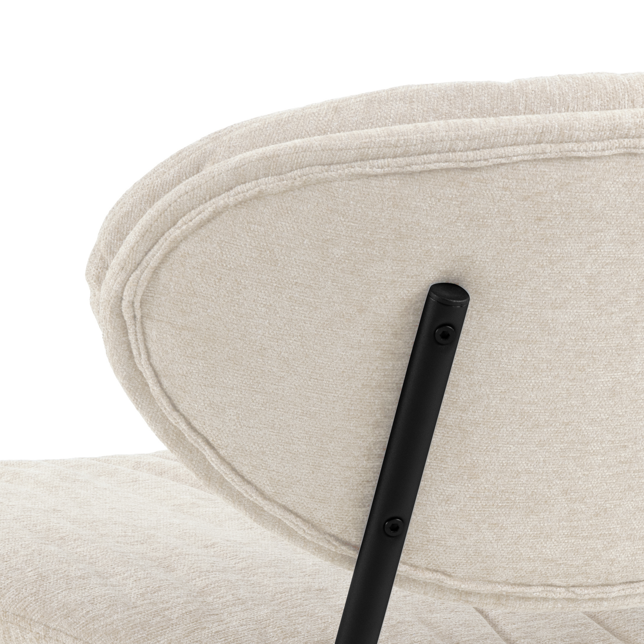 Actona Burma Loungestuhl, Apia Stoff beige 