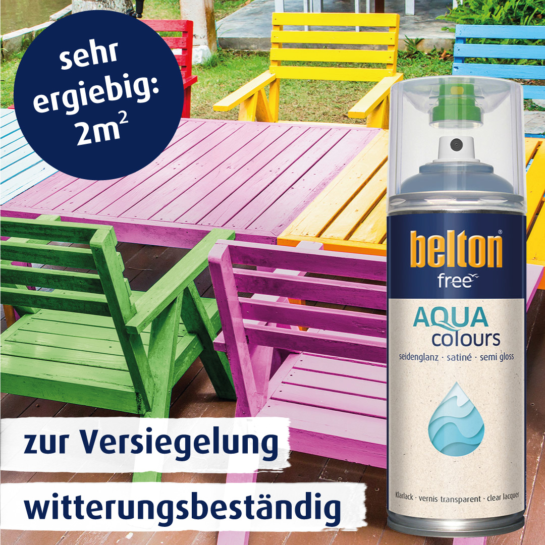 belton free Klarlack seidenglänzend, 400ml