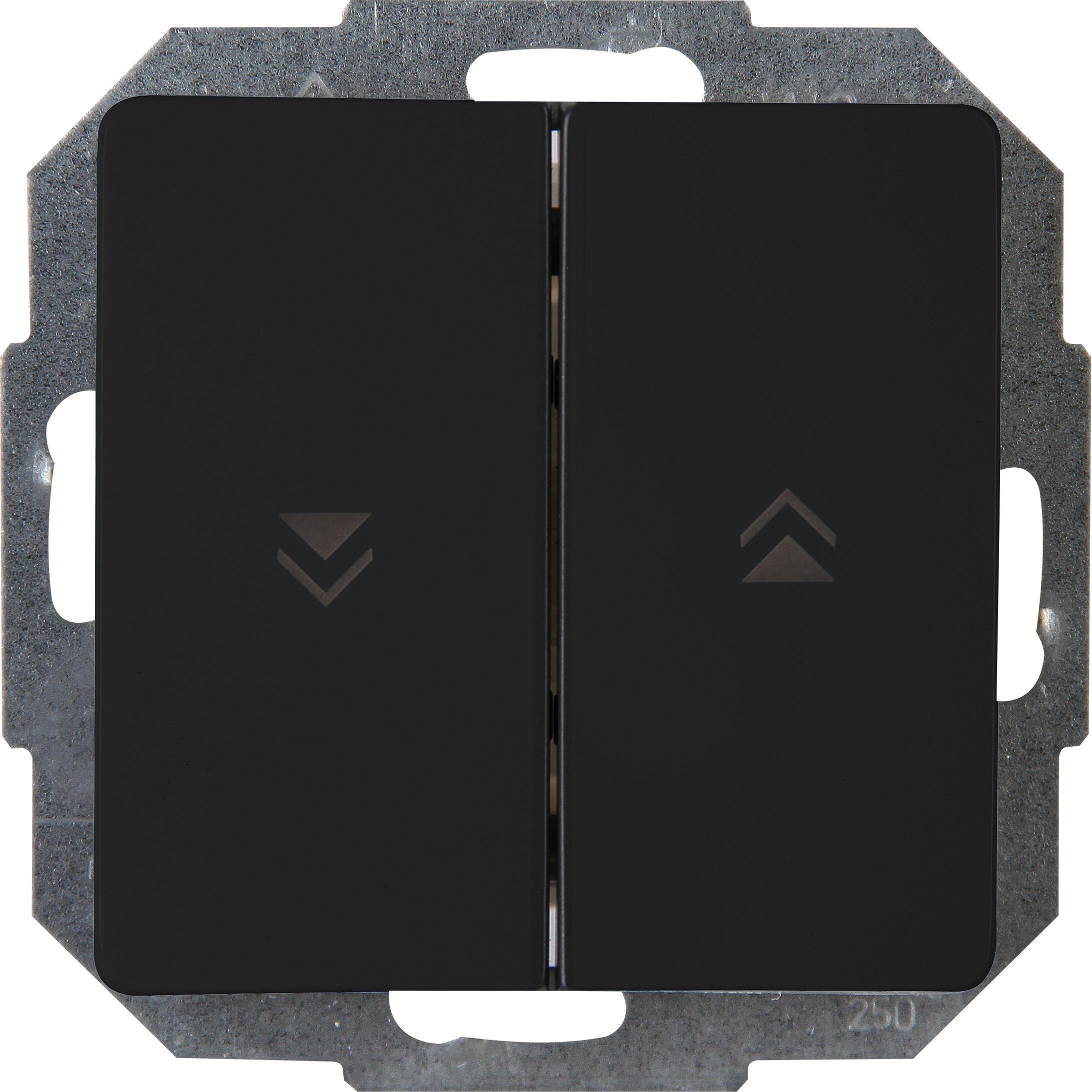 Kopp PARIS Jalousienschalter, schwarz matt Kopp PARIS Jalousienschalter, schwarz matt