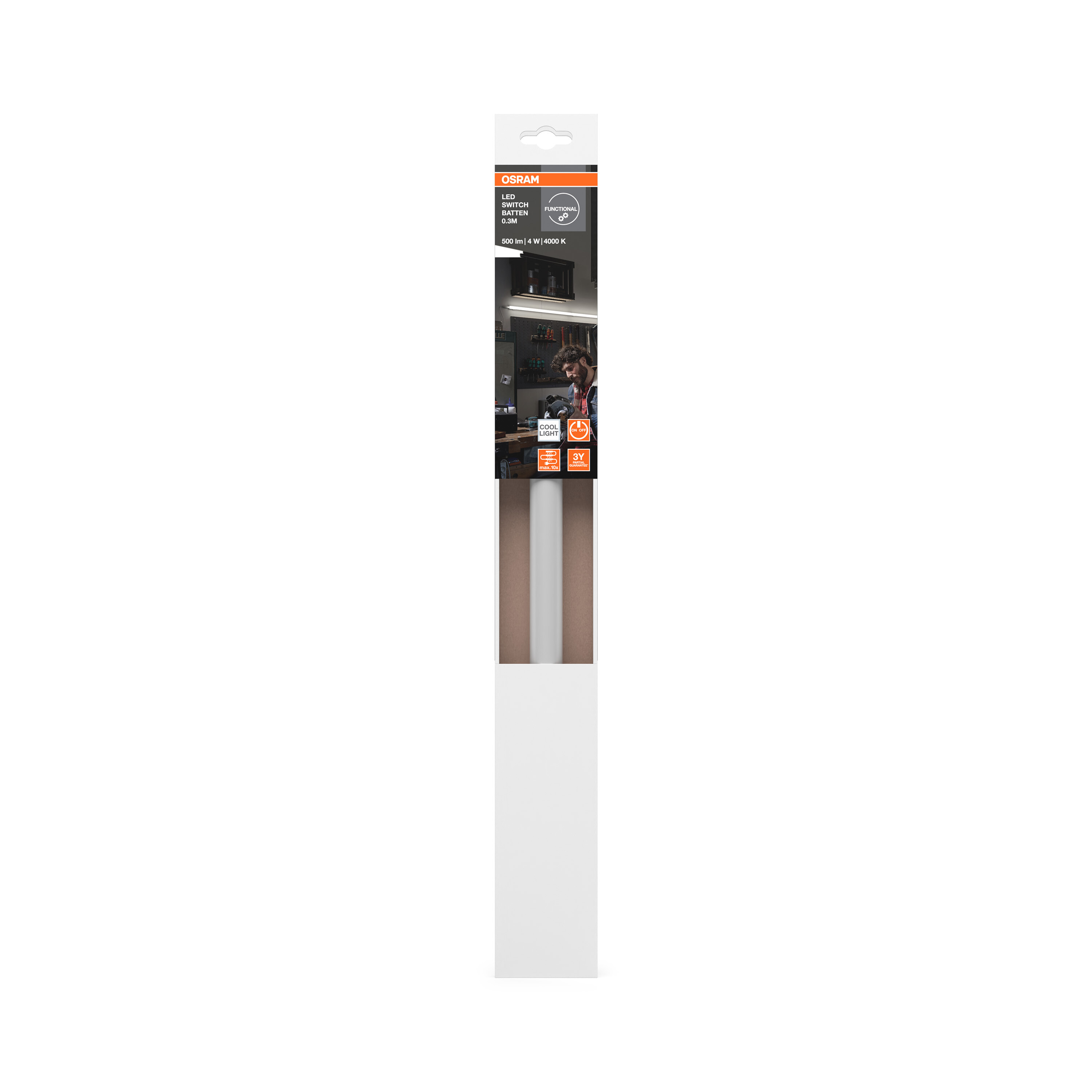 Osram Lichtleiste "LED Switch Batten", 300 mm, 4W, 4000K