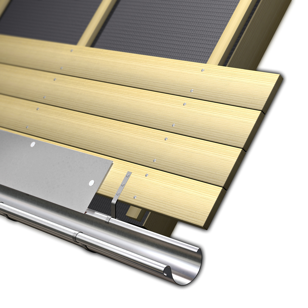 684990-1 Sarei Traufstreifen ohne Wasserfalz, 250 mm x 1 m