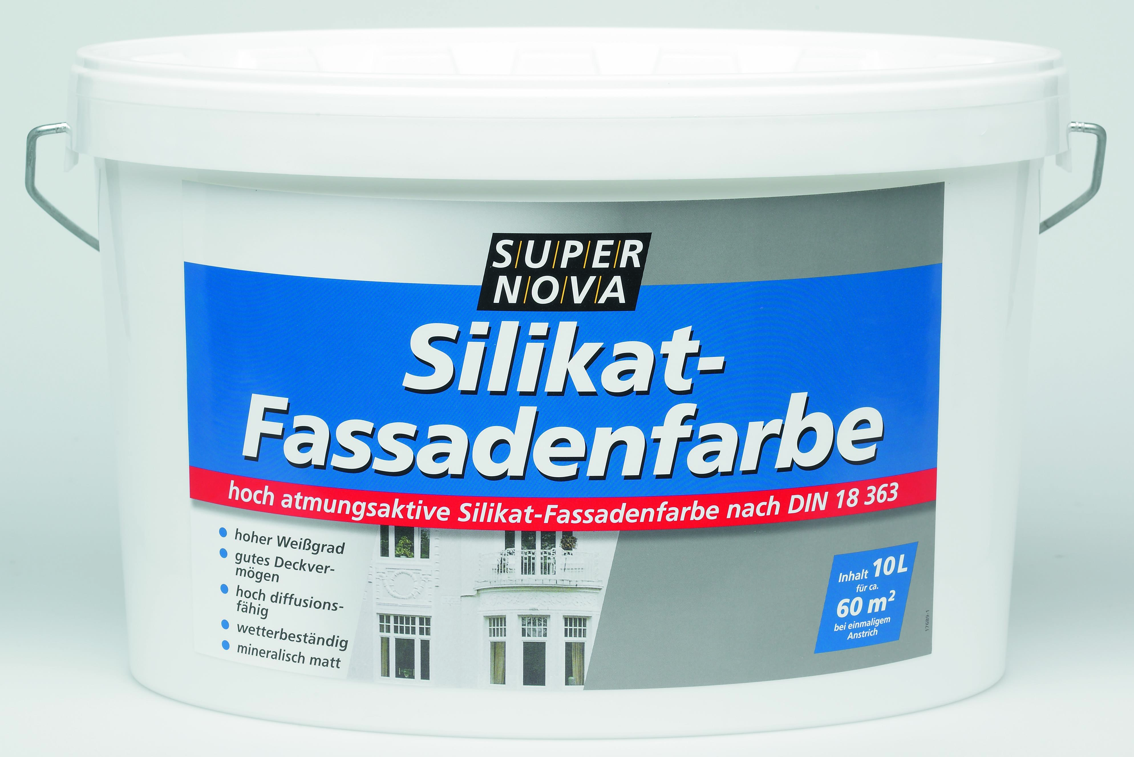 332131-Silikat-Fassadenfarbe-10L Super Nova Silikat Fassadenfarbe, 10 l