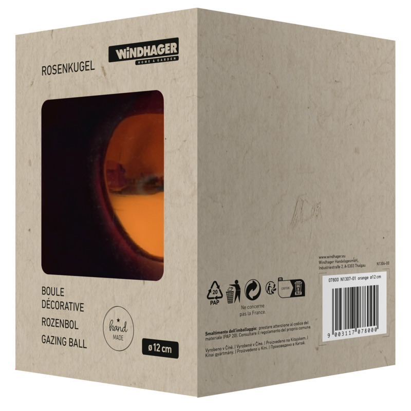 Windhager Rosenkugel, 12 cm, orange Windhager Rosenkugel, 12 cm, orange