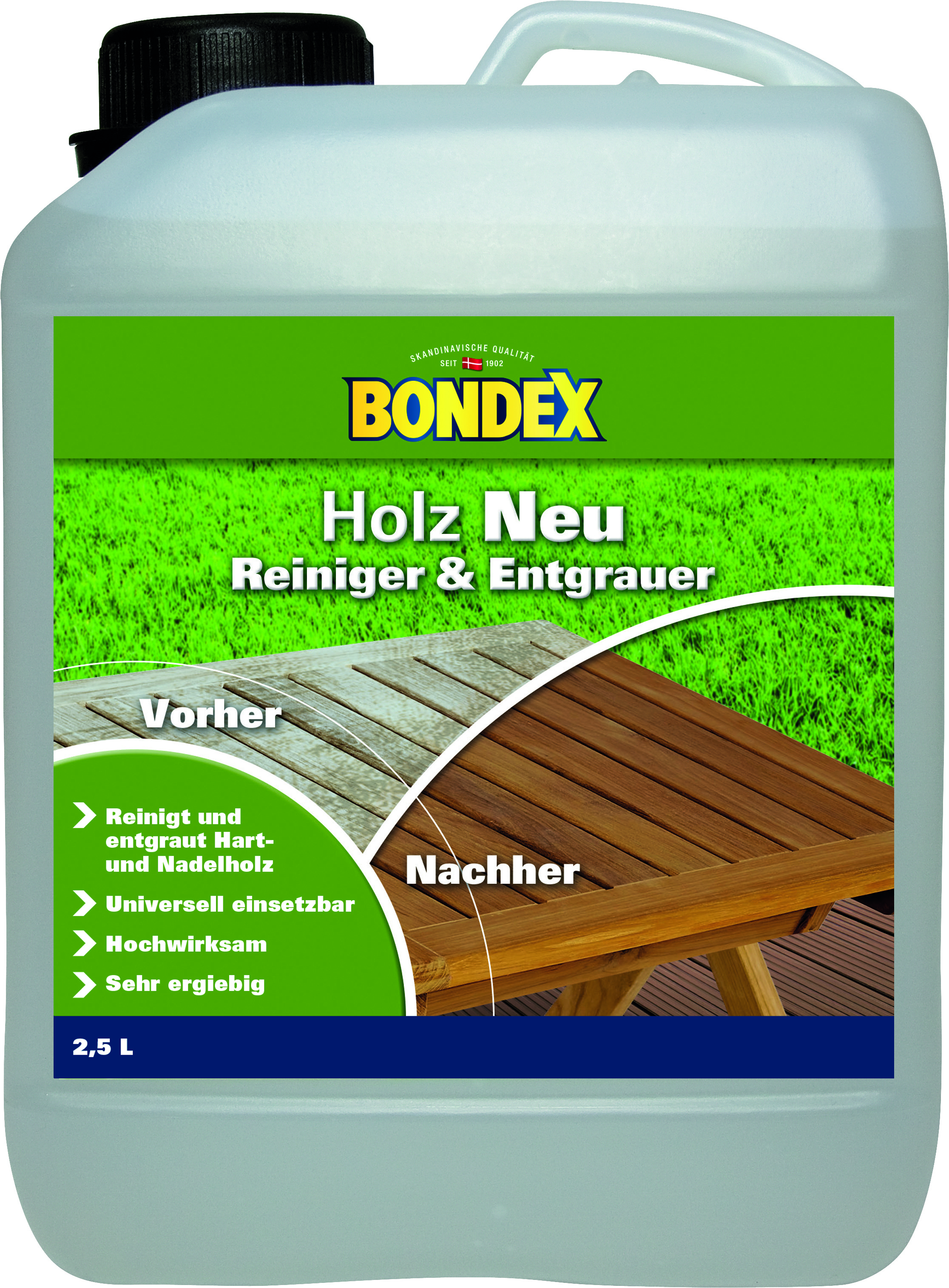 Bondex Holz Neu Reiniger & Entgrauer, 2,5L