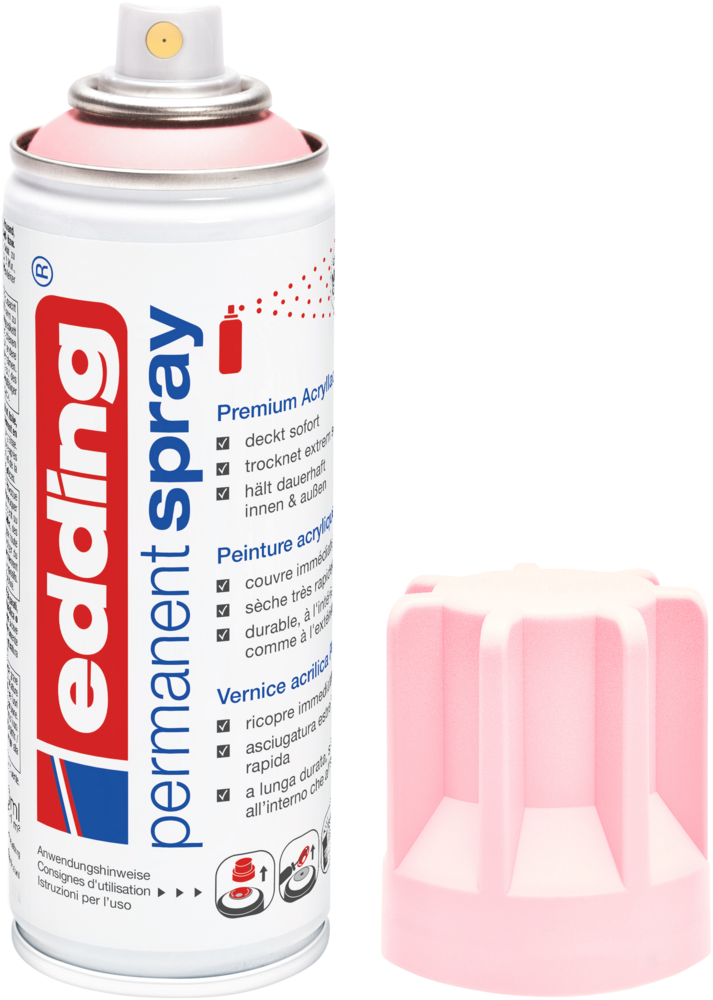 Edding 5200 Permanentspray Premium Acryllack pastellrosa matt