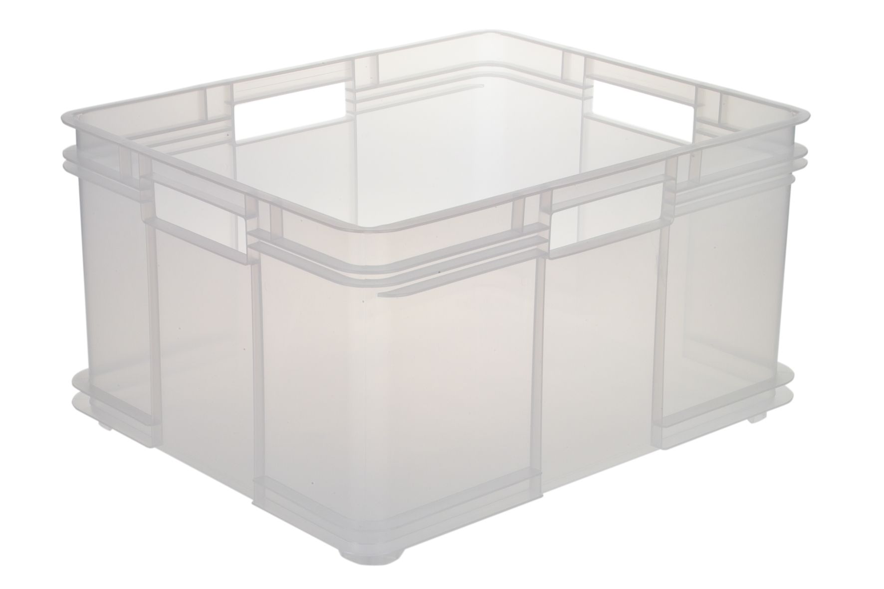 keeeper Transportbox mit Tragegriffen, Euro-Box XXL, Polypropylen, 54 l, Bruno, Transparent keeeper Transportbox mit Tragegriffen, Euro-Box XXL, Polypropylen, 54 l, Bruno, Transparent