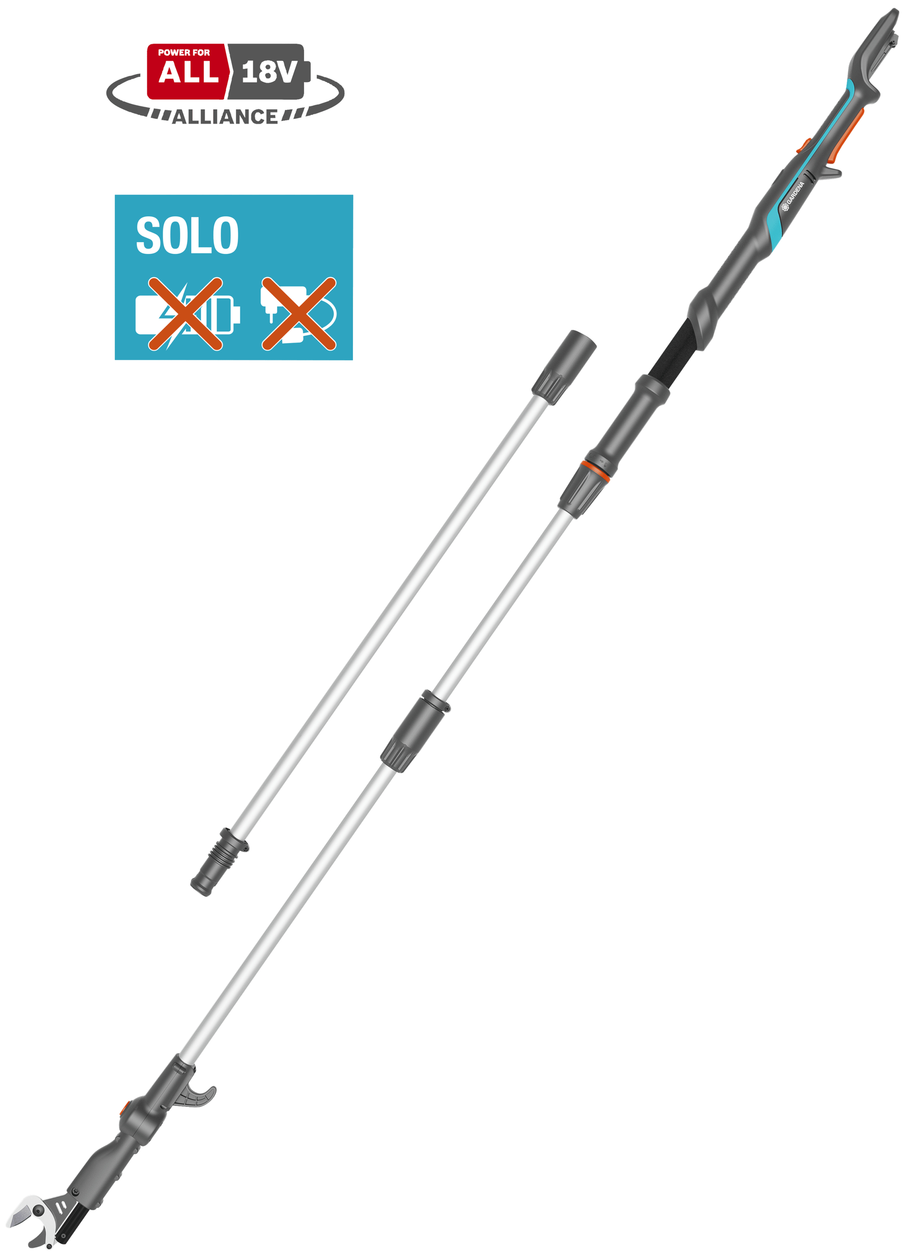 Gardena Akku-Teleskop-Baumschere HighCut 360/18V P4A solo Gardena Akku-Teleskop-Baumschere HighCut 360/18V P4A solo