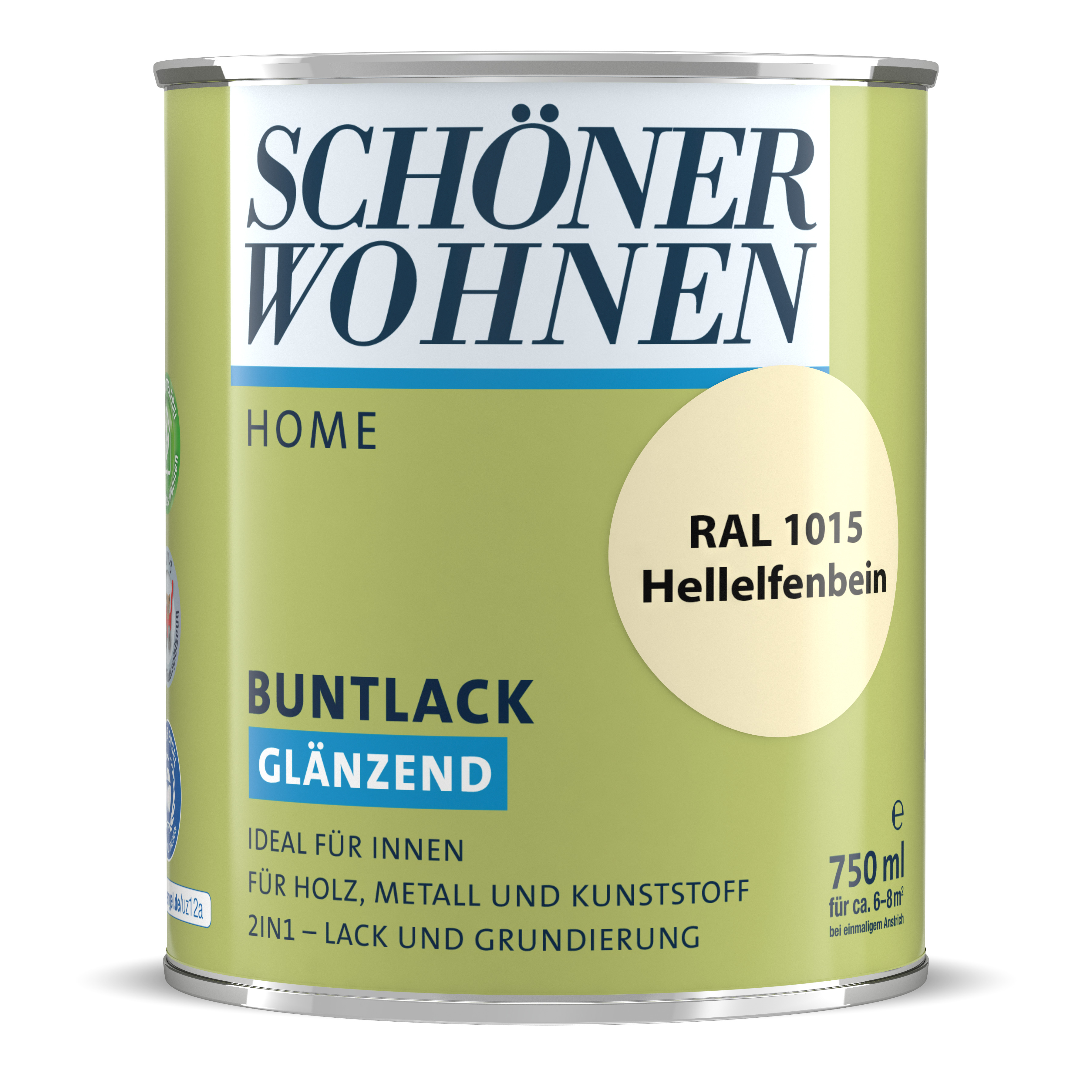 SW_2448-0750-1015 Schöner Wohnen Home Buntlack, glänzend, hellelfenbein