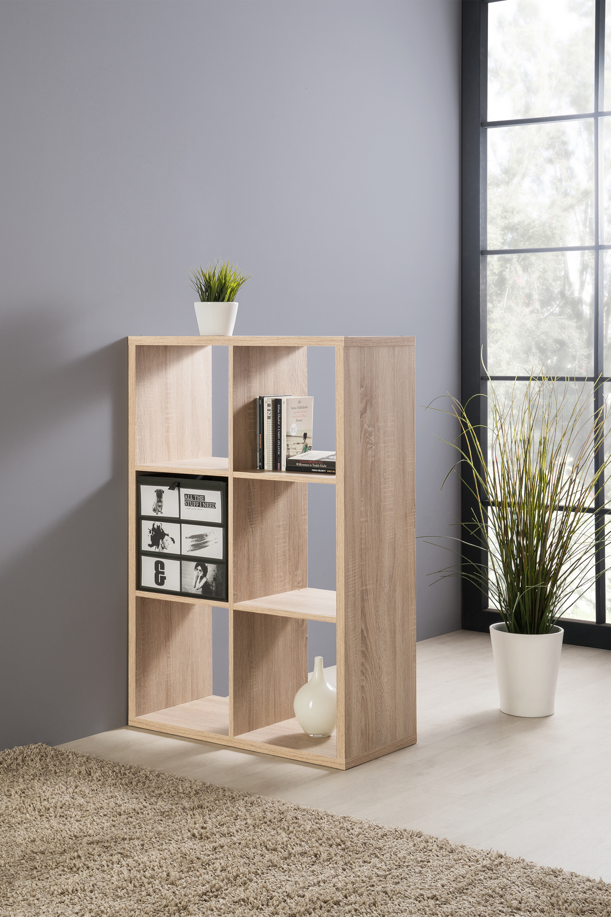 Finori Max-6er Regal, Dekor Sonoma Eiche Finori Max-6er Regal, Dekor Sonoma Eiche