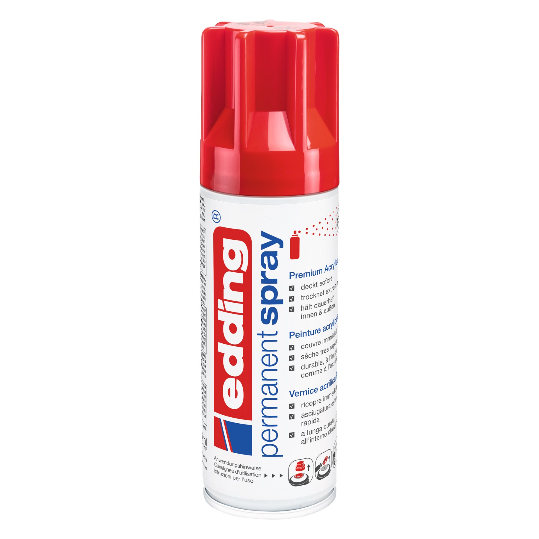 e-5200_red_4004764956524 Edding Permanentspray 5200, verkehrsrot