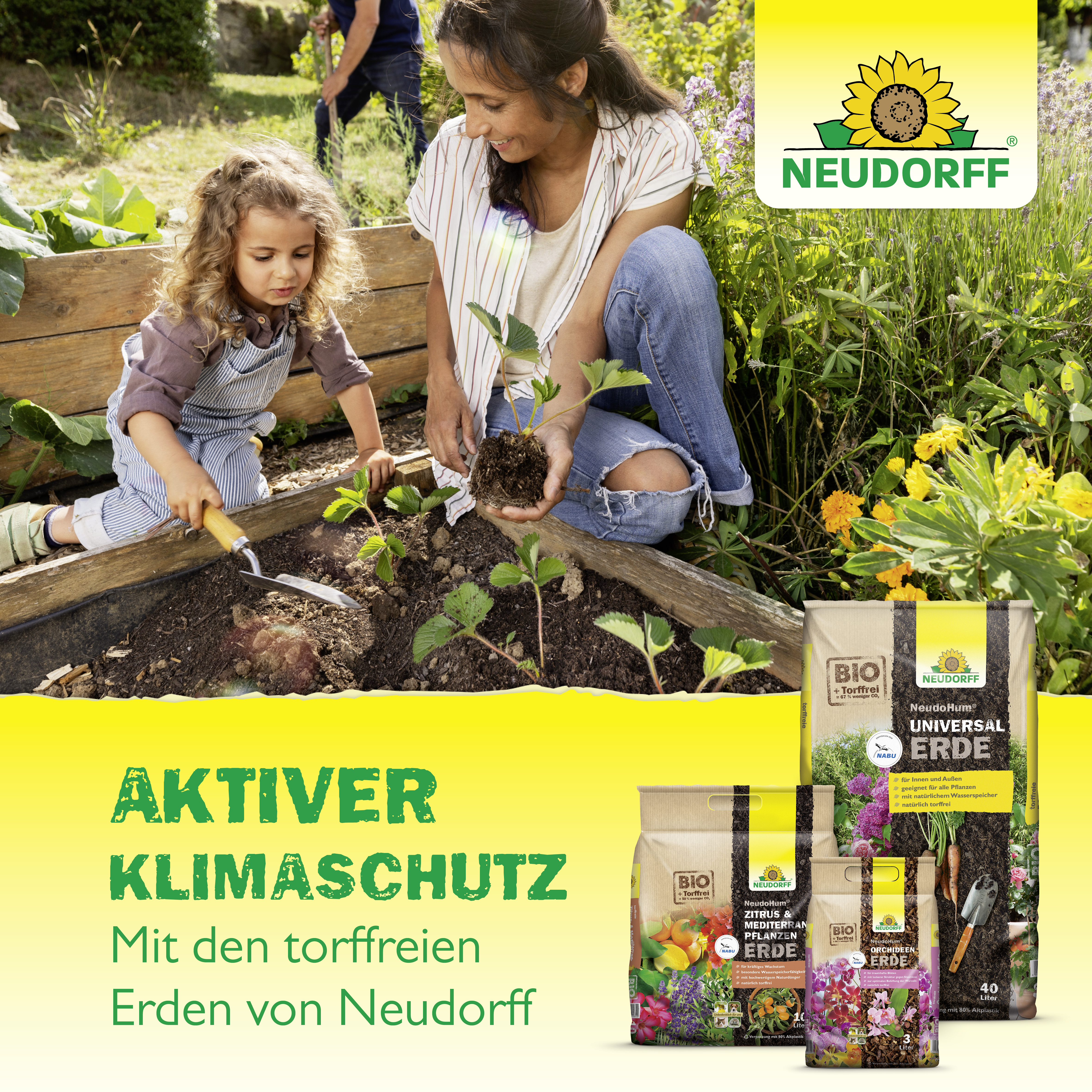 Neudorff NeudoHum Hochbeet- und GewächshausErde, 75 l