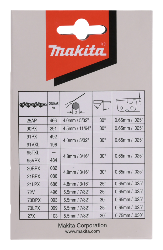 Makita Sägekette 90PX, 35 cm, 1,1 mm, 3/8 HM