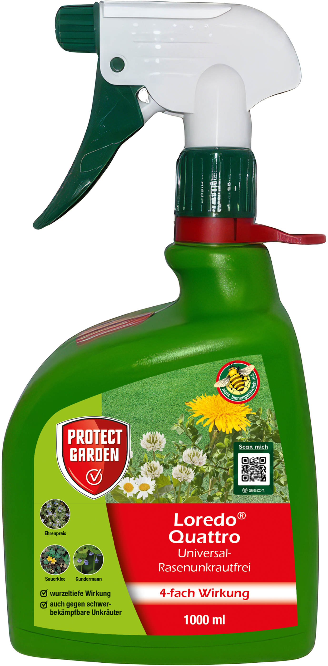 Protect Garden Loredo Quattro Universal-Rasenunkrautfrei, 1 l