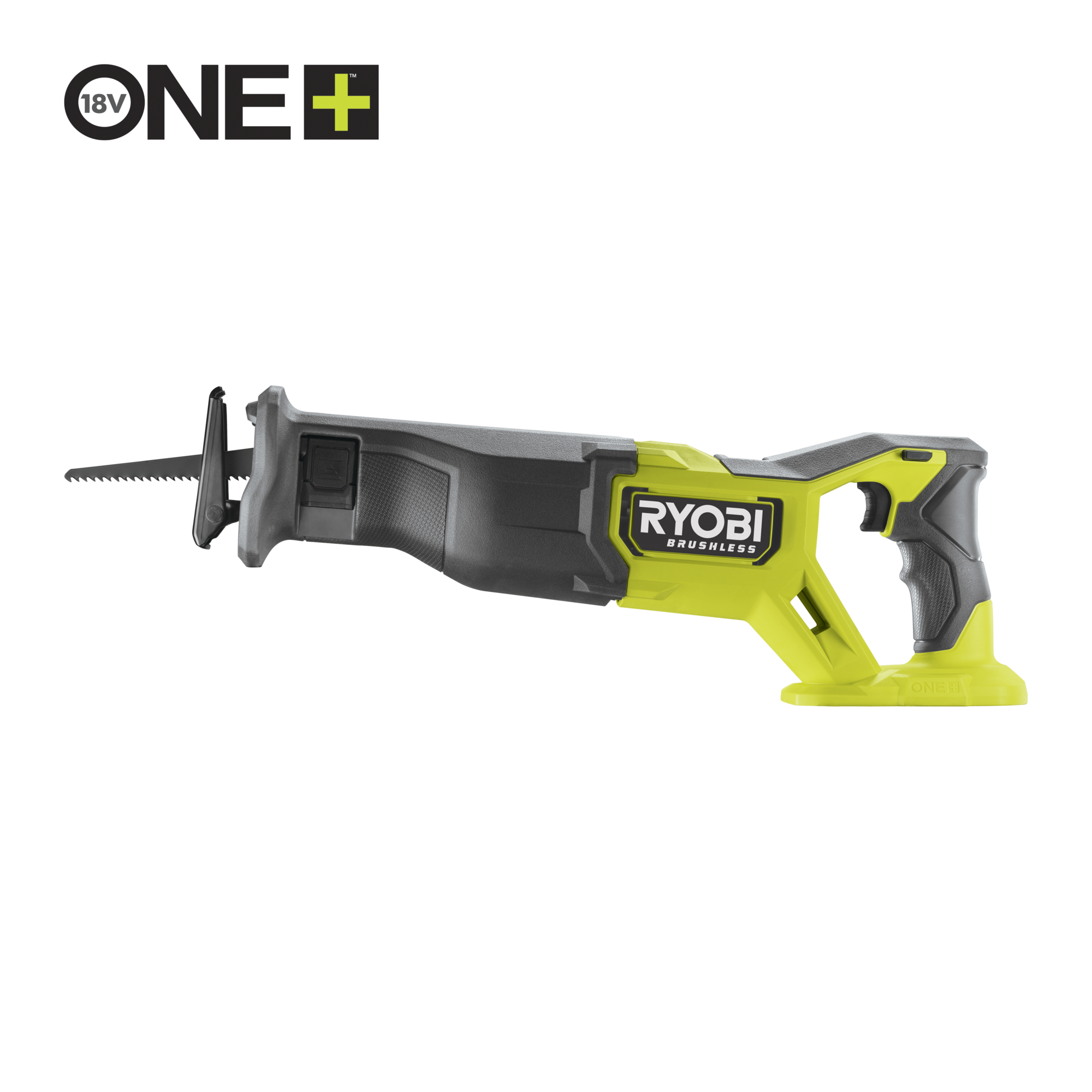 Ryobi 18 V ONE+ Brushless Akku-Säbelsäge, RRS18BL-0,32 mm Hublänge, ohne Akku und Ladegerät Ryobi 18 V ONE+ Brushless Akku-Säbelsäge, RRS18BL-0,32 mm Hublänge, ohne Akku und Ladegerät