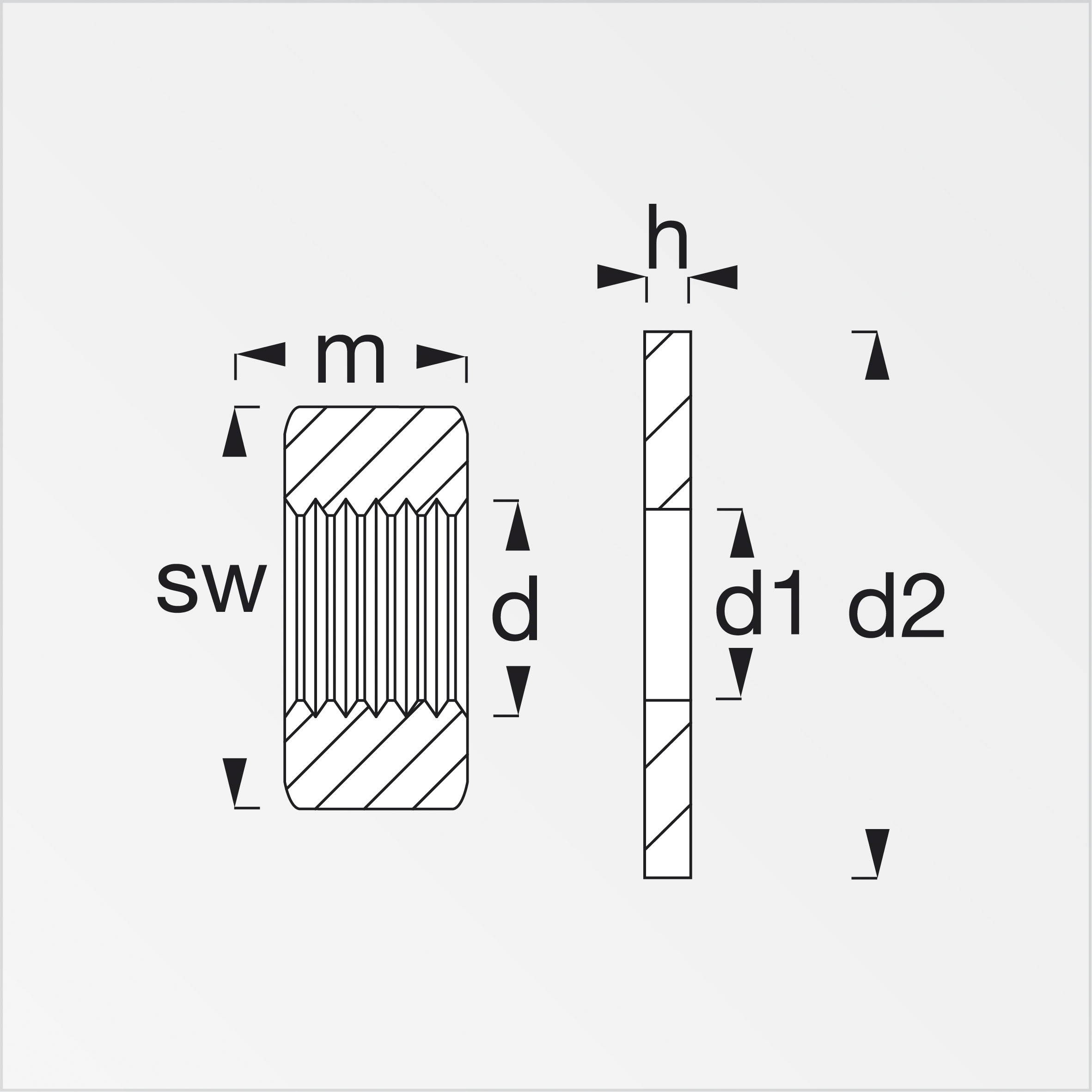 Alfer Set: Sechskantmuttern M 12, DIN 934; mit Unterlegscheiben, DIN 9021 Alfer Set: Sechskantmuttern M 12, DIN 934; mit Unterlegscheiben, DIN 9021