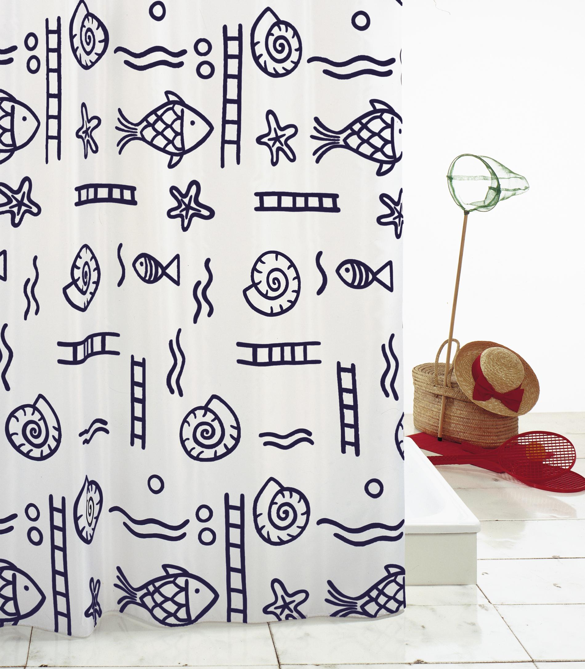 141177-2   TEXTIL-DUSCHVORHANG 180X200 CM NEPTUN