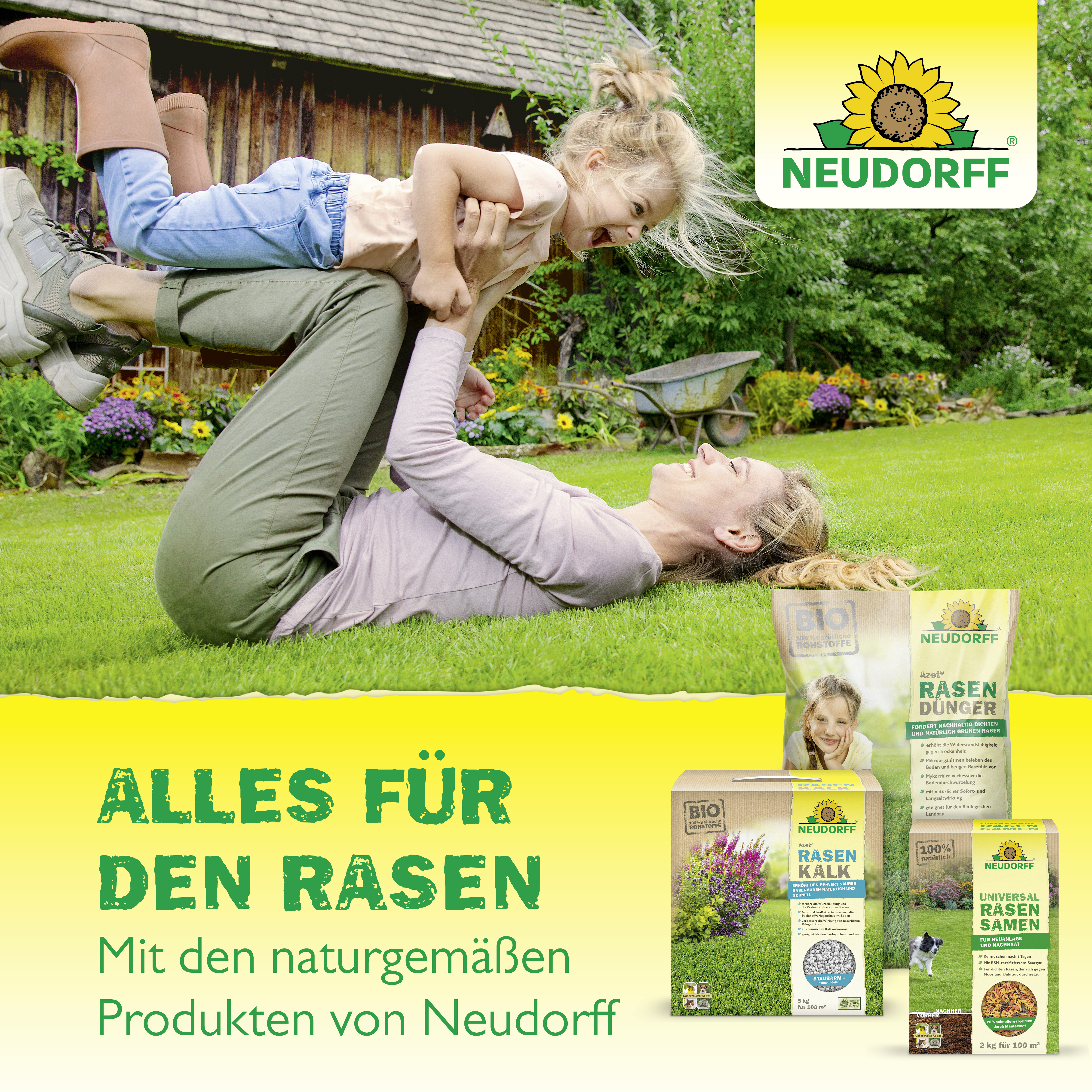 Neudorff RasenDünger Moos- & UnkrautStopp, 5 Kg