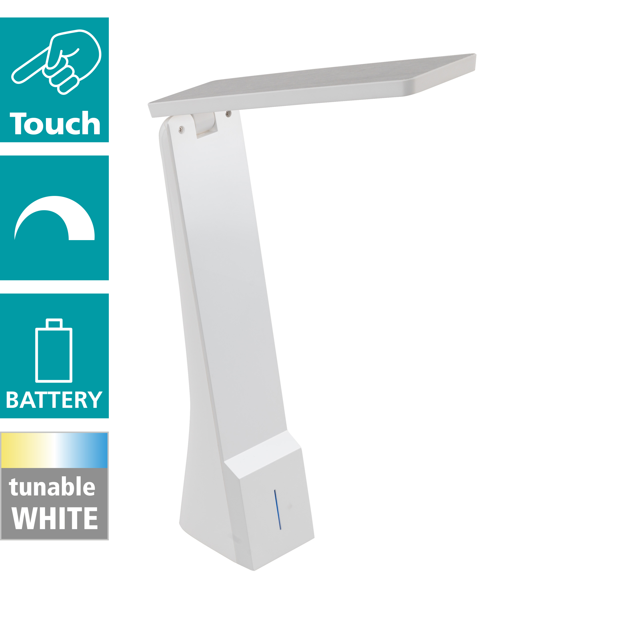 383266_97044_10xJ8M9wyOWV8v6 EGLO TISCHLEUCHTE 1,8W LASECA TOUCHDIMMER WEIß