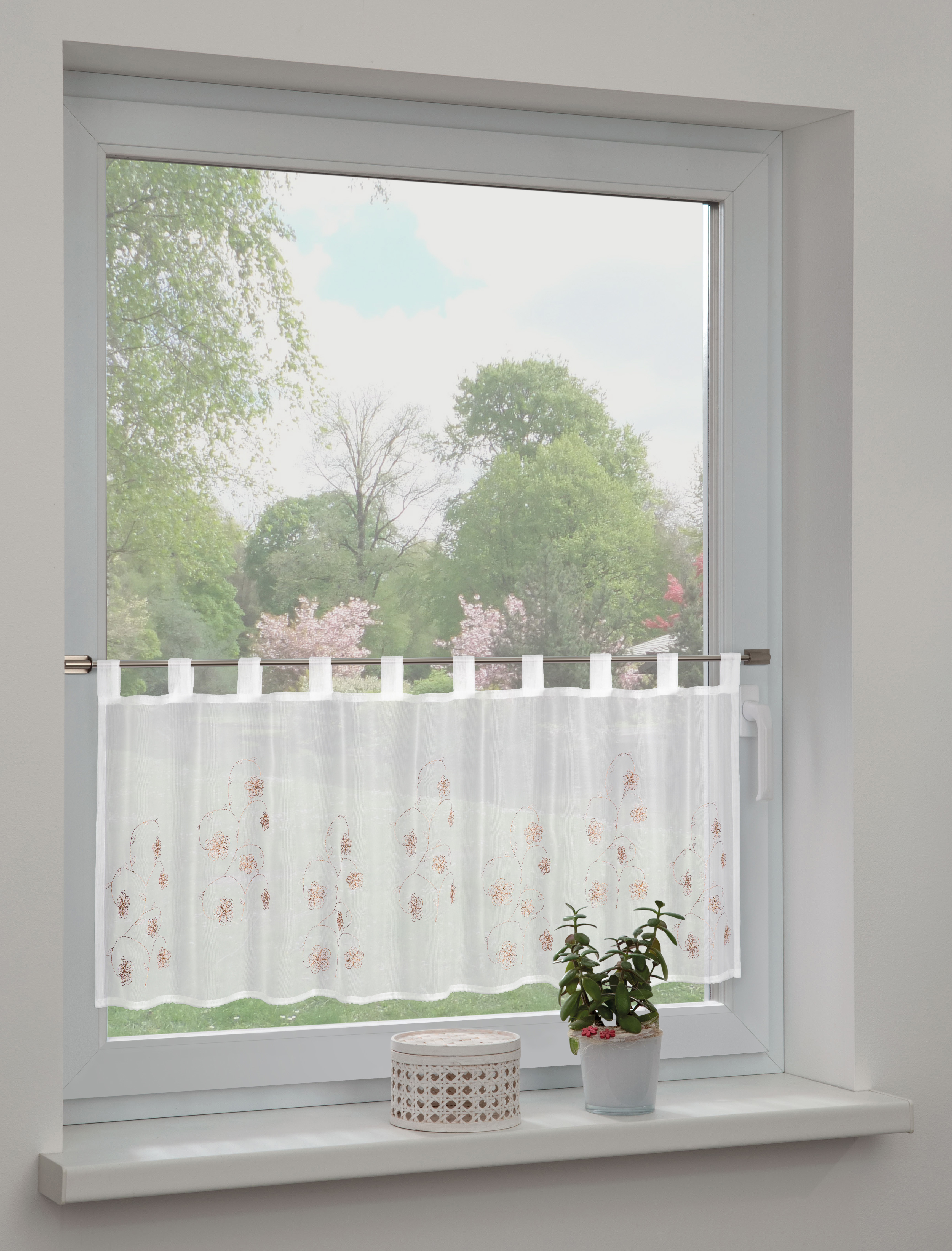 Sehlbach Fertiggardine braun, 135 x 45 cm Sehlbach Fertiggardine braun, 135 x 45 cm