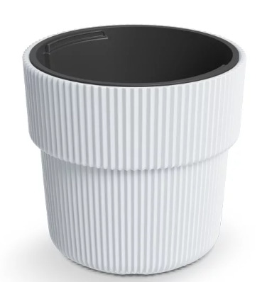 Prosperplast Blumentopf Milly, Ø 29,9 cm, H:28,5 cm, weiß