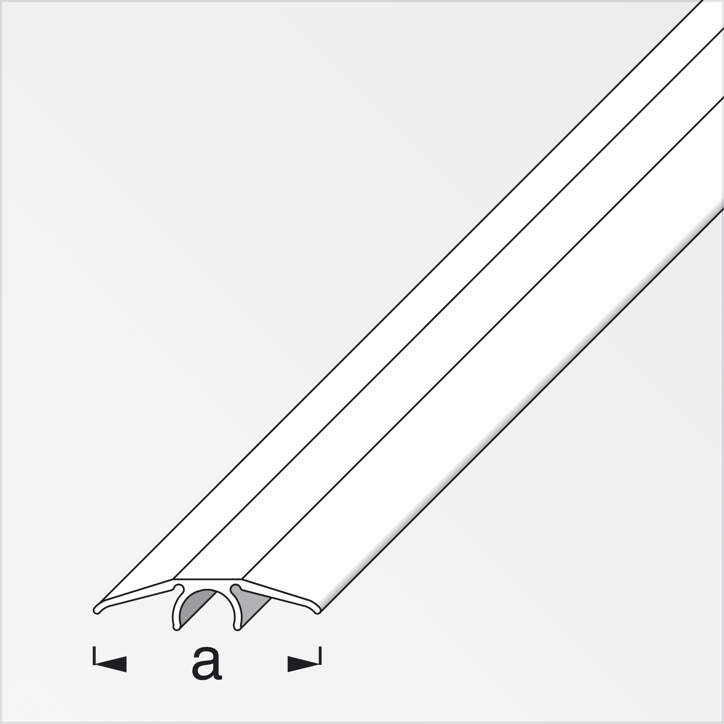 Alfer Übergangs-Profil, 33 mm, schwarz gebürstet