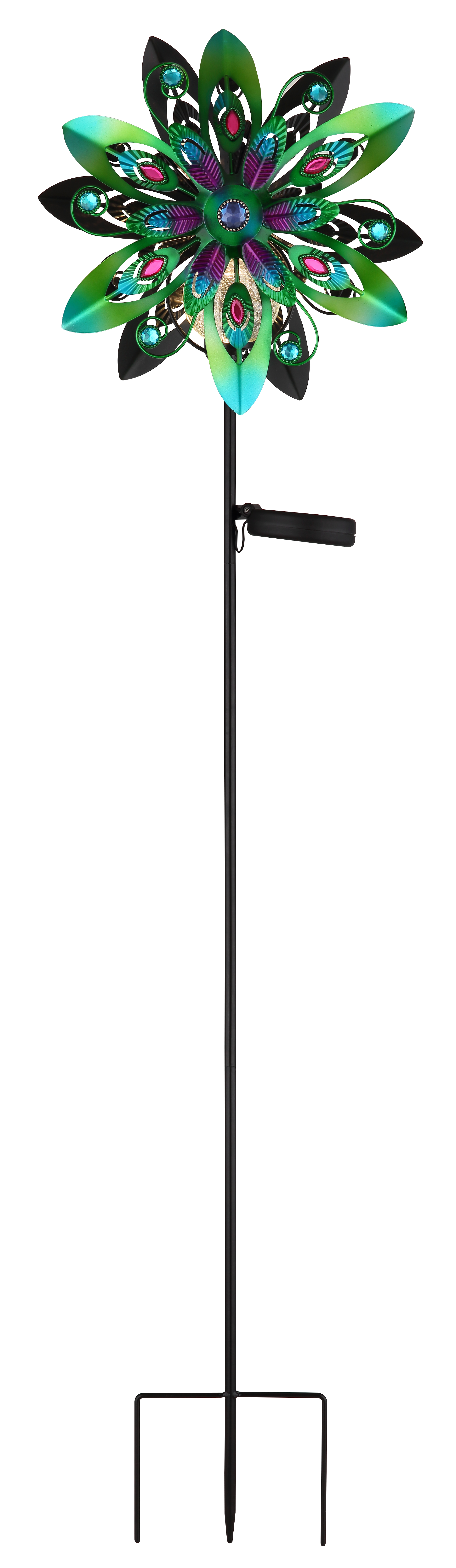 Globo Solarleuchte Metall bunt 1xLED