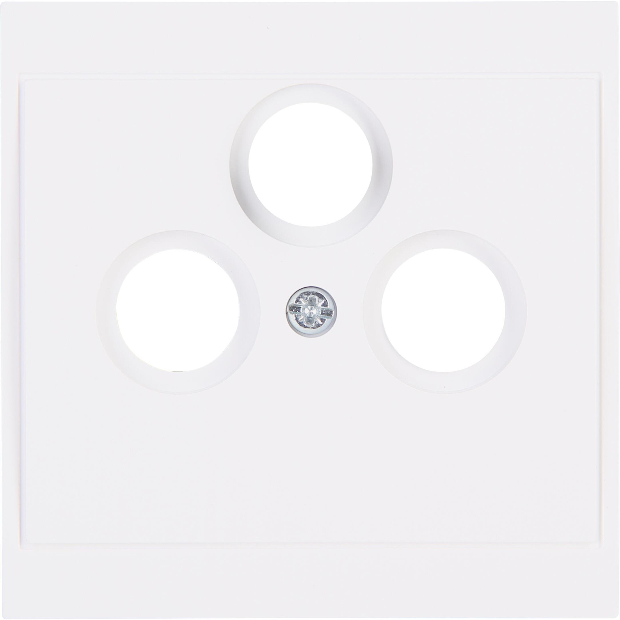 Kopp MALTA Antennen-Abdeckung TV/RF/SAT 3-fach, arktsiweiß Kopp MALTA Antennen-Abdeckung TV/RF/SAT 3-fach, arktsiweiß