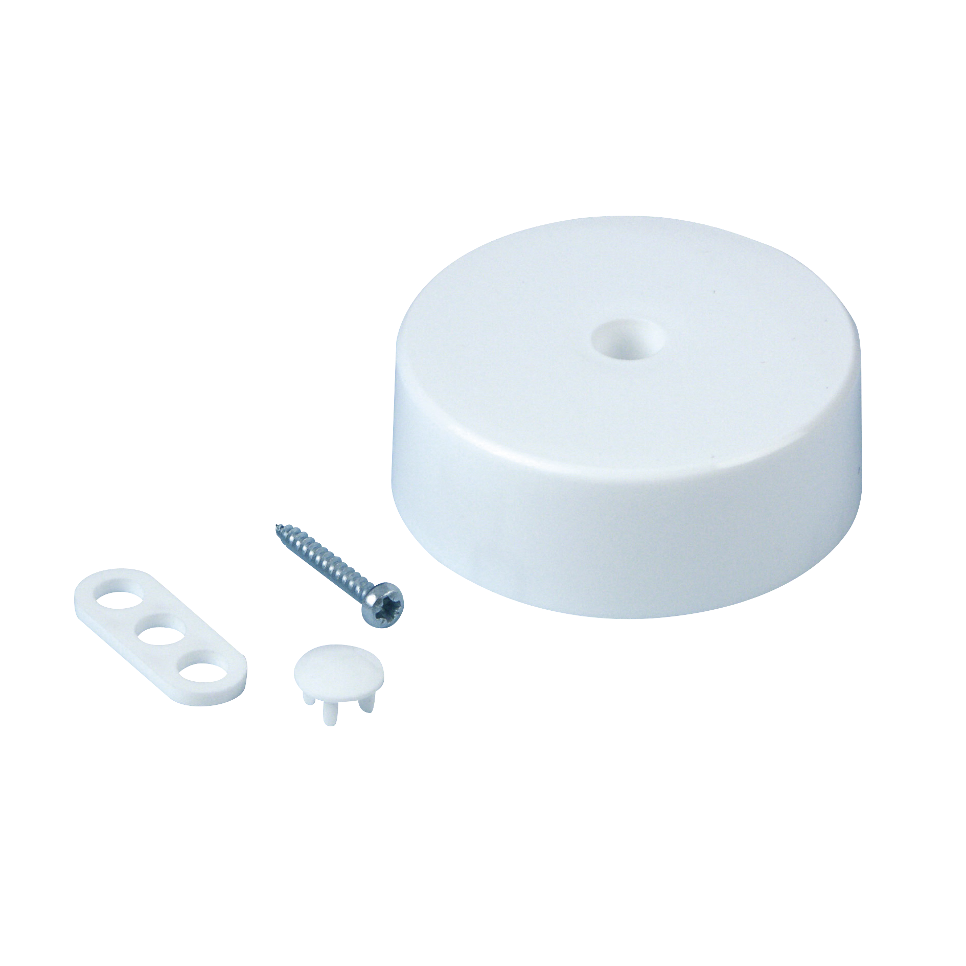 REV Verteiler-Baldachin mit Zubehör 65 x 24mm (Ø x H), weiß