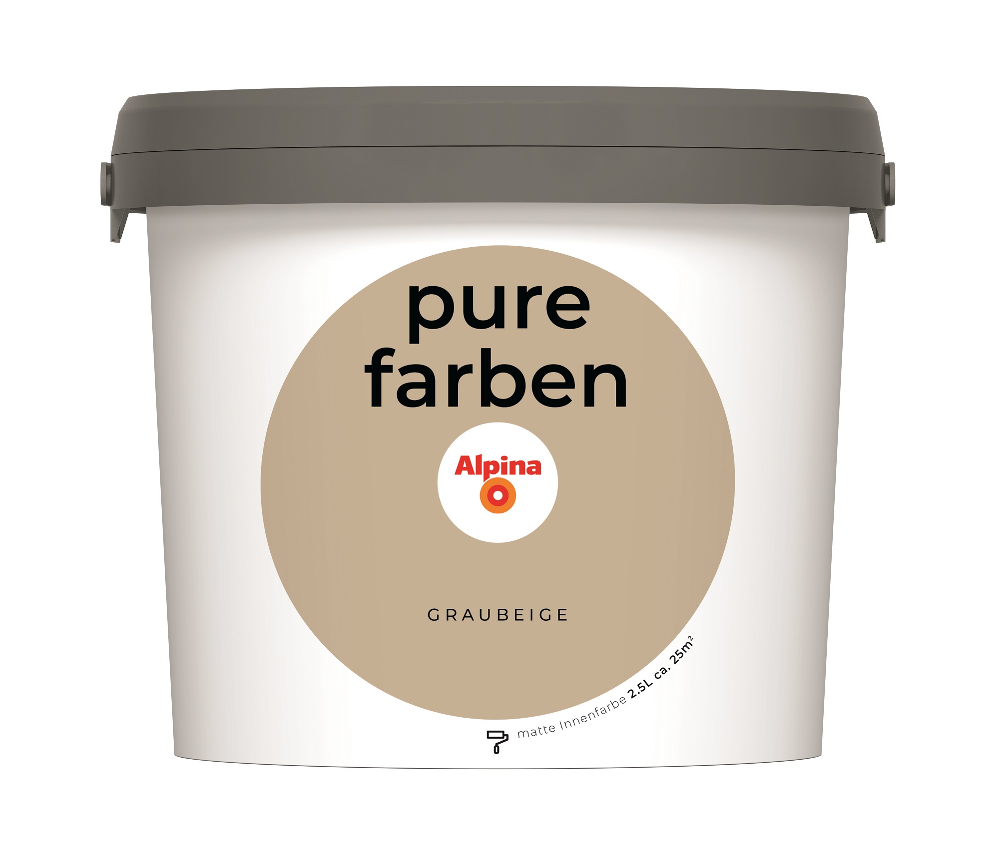 Alpina Pure Farben Graubeige, 2,5 Liter