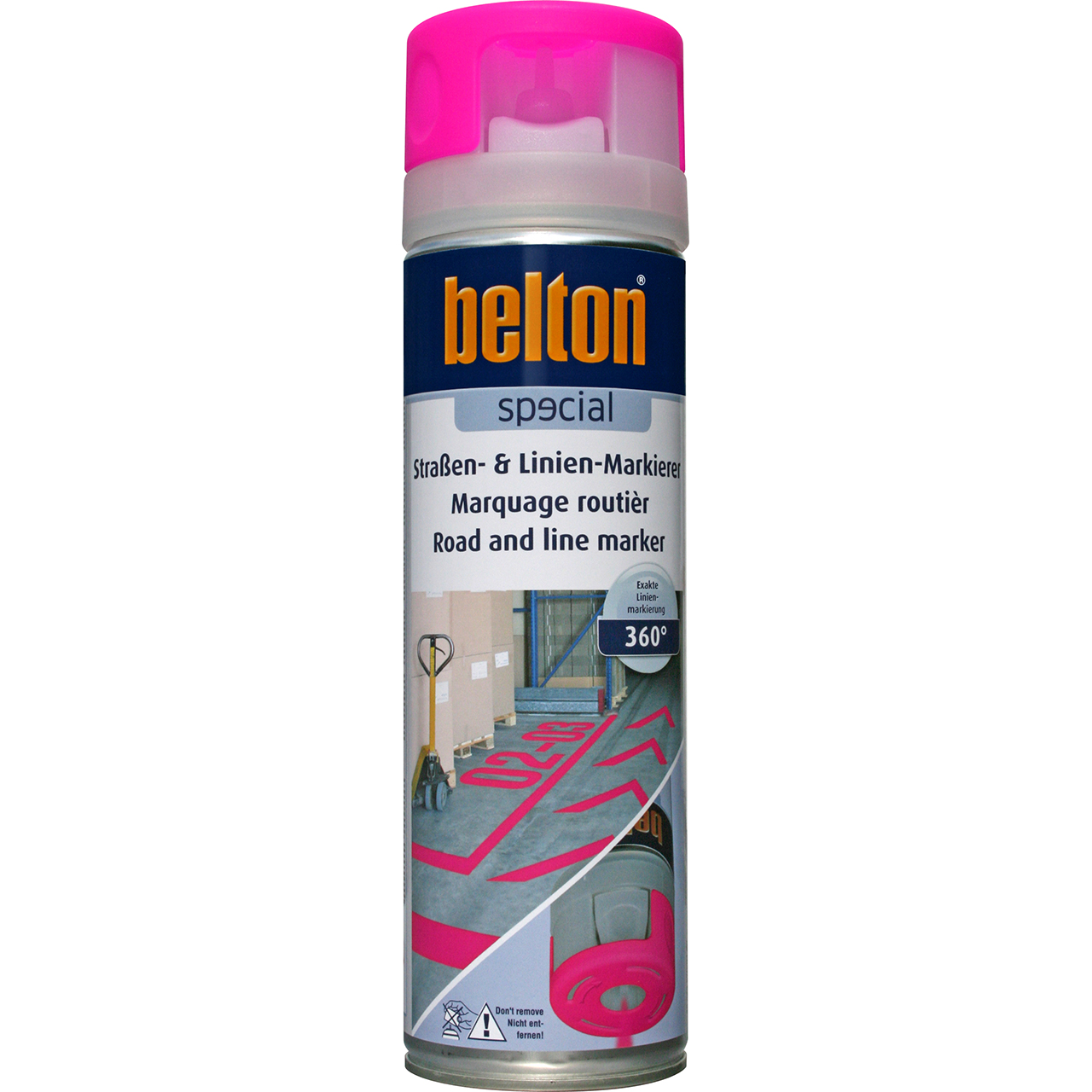 323570 belton Straßen- und Linien-Markierer neonrot, 500ml