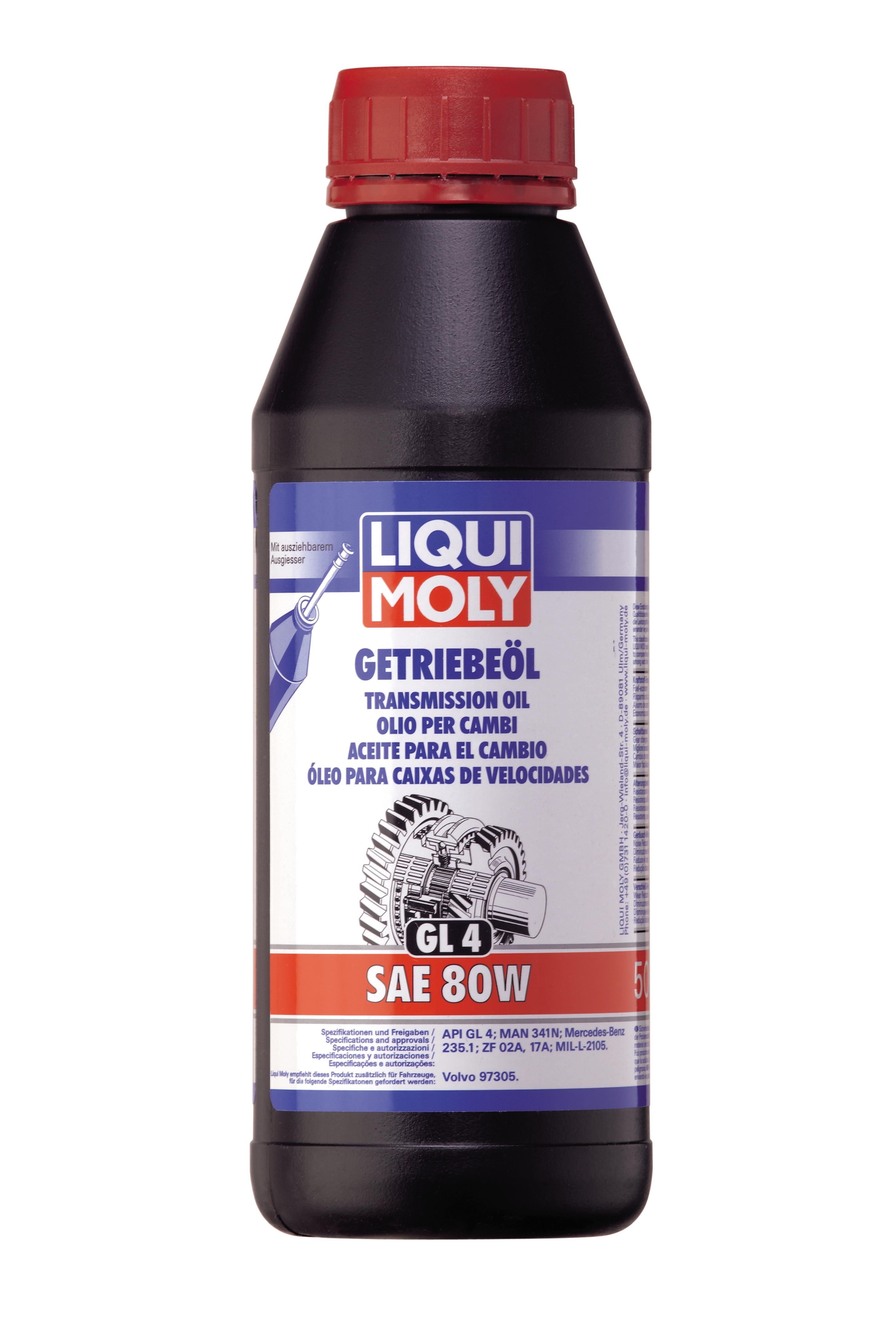 308418 LIQUI MOLY GETRIEBEÖL GL4 80W 500ML