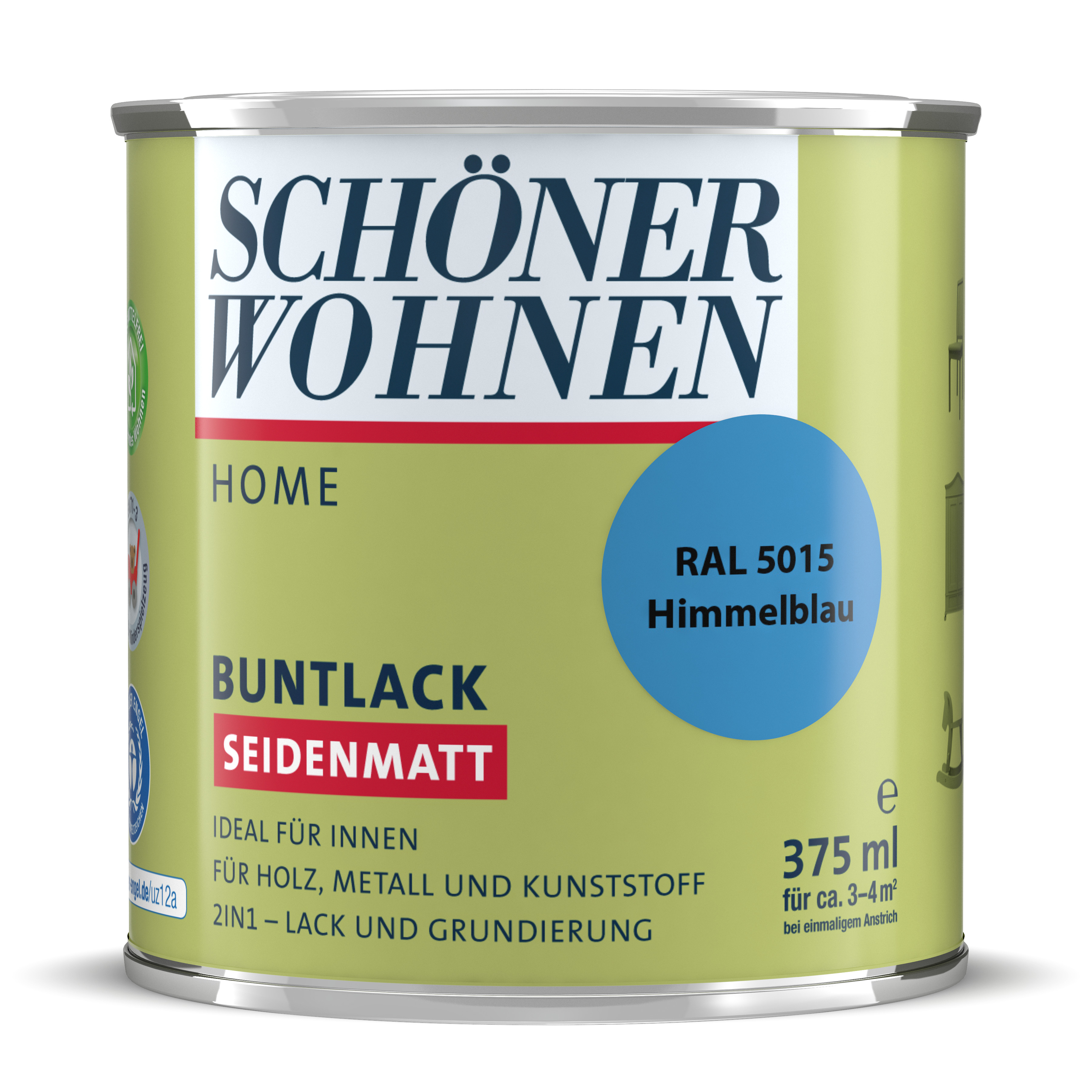 SW_2449-0375-5015 Schöner Wohnen Home Buntlack, seidenmatt, himmelblau