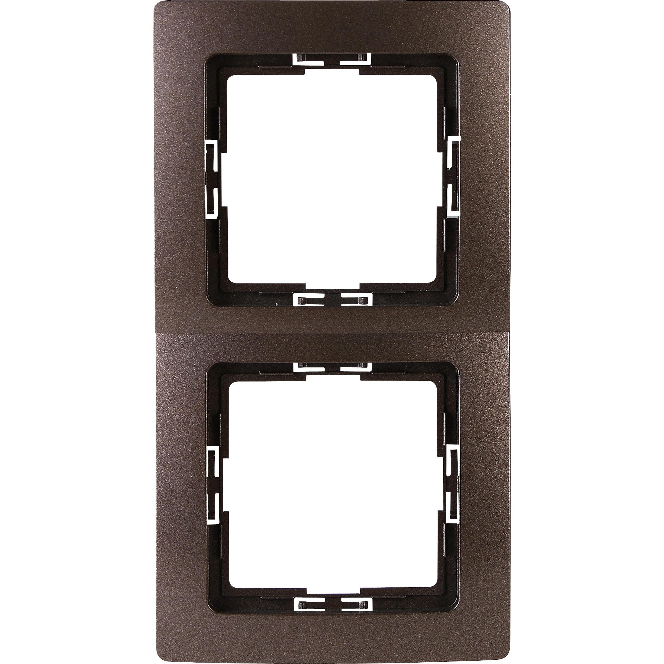 Kopp PARIS Abdeckrahmen 2-fach, palisander Kopp PARIS Abdeckrahmen 2-fach, palisander