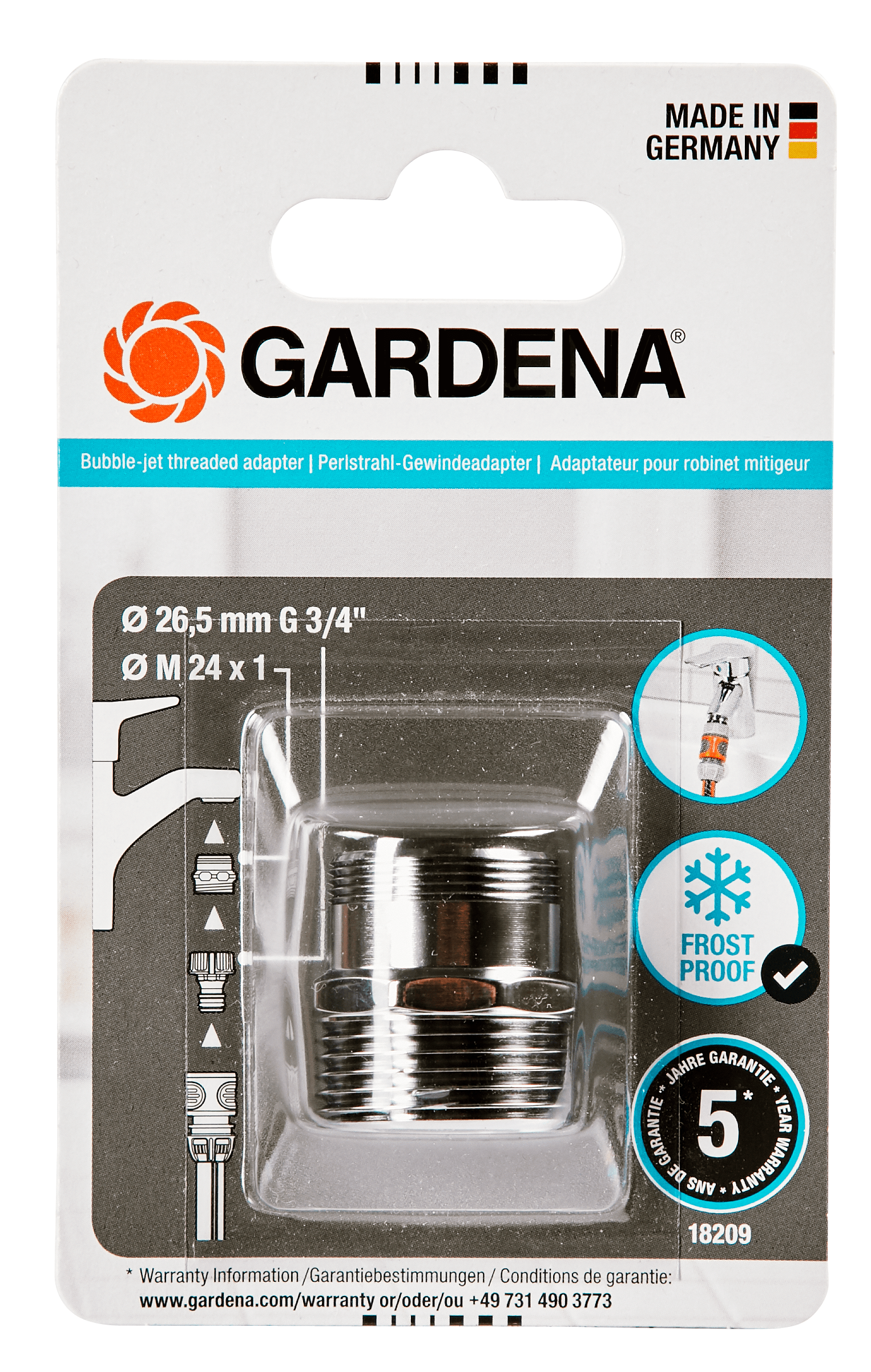 CW-421358 Gardena Perlstrahl-Gewindeadapter