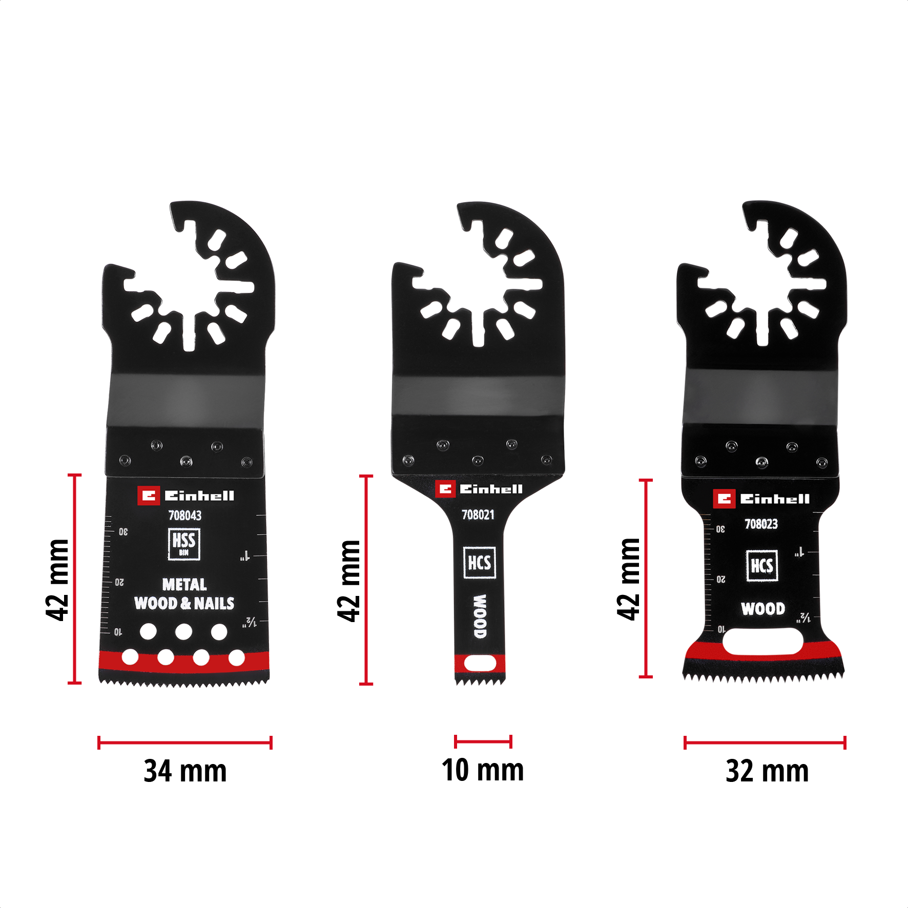 Einhell Multitool-Set mit Universalaufnahme für Holz und Metall, 3-tlg. Einhell Multitool-Set mit Universalaufnahme für Holz und Metall, 3-tlg.