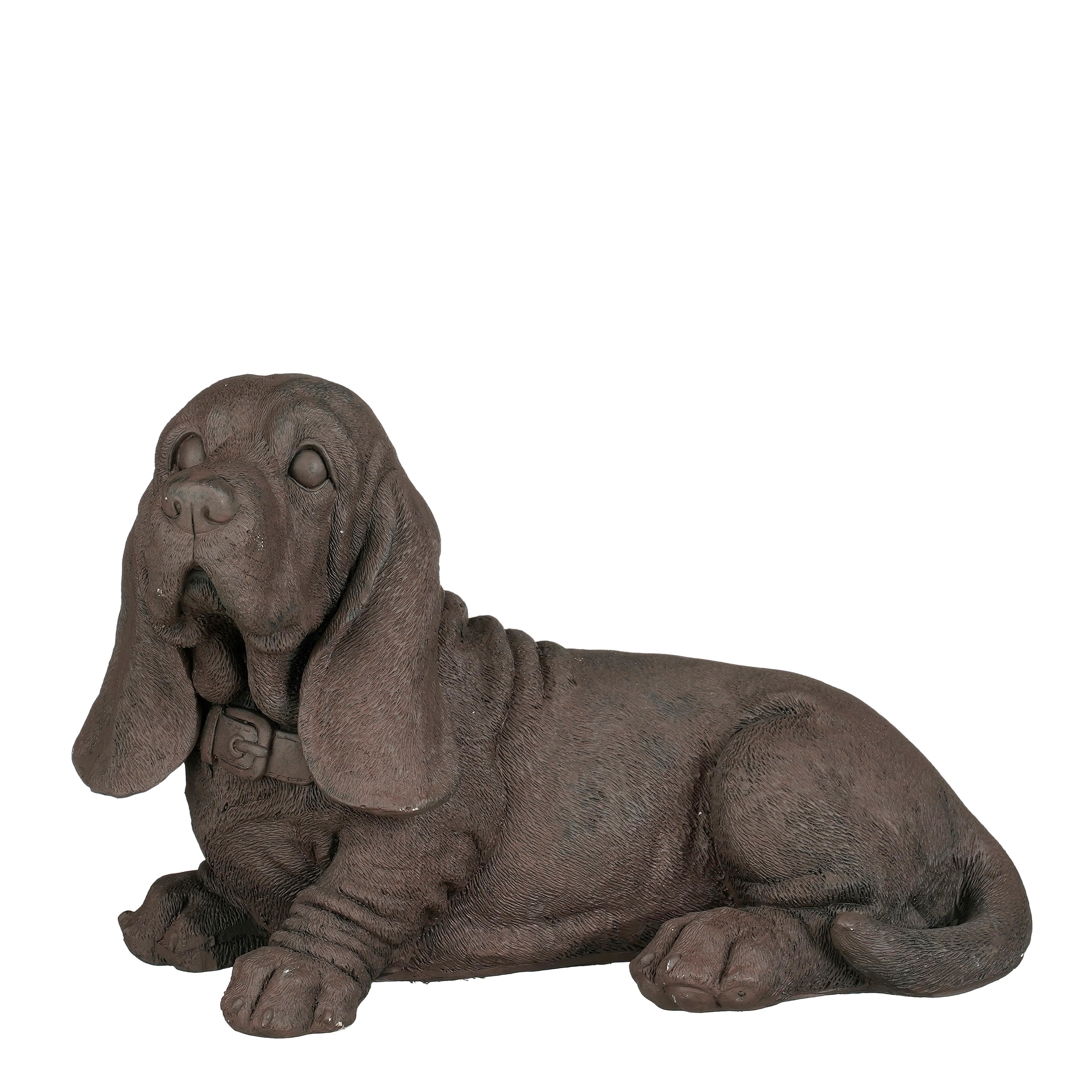 Mica Decorations Basset hound, grau, L22 x B41 x H26 cm