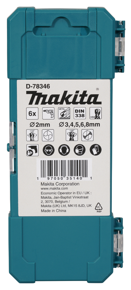 Makita HSS-GS Bohrer-Set, 6-tlg.