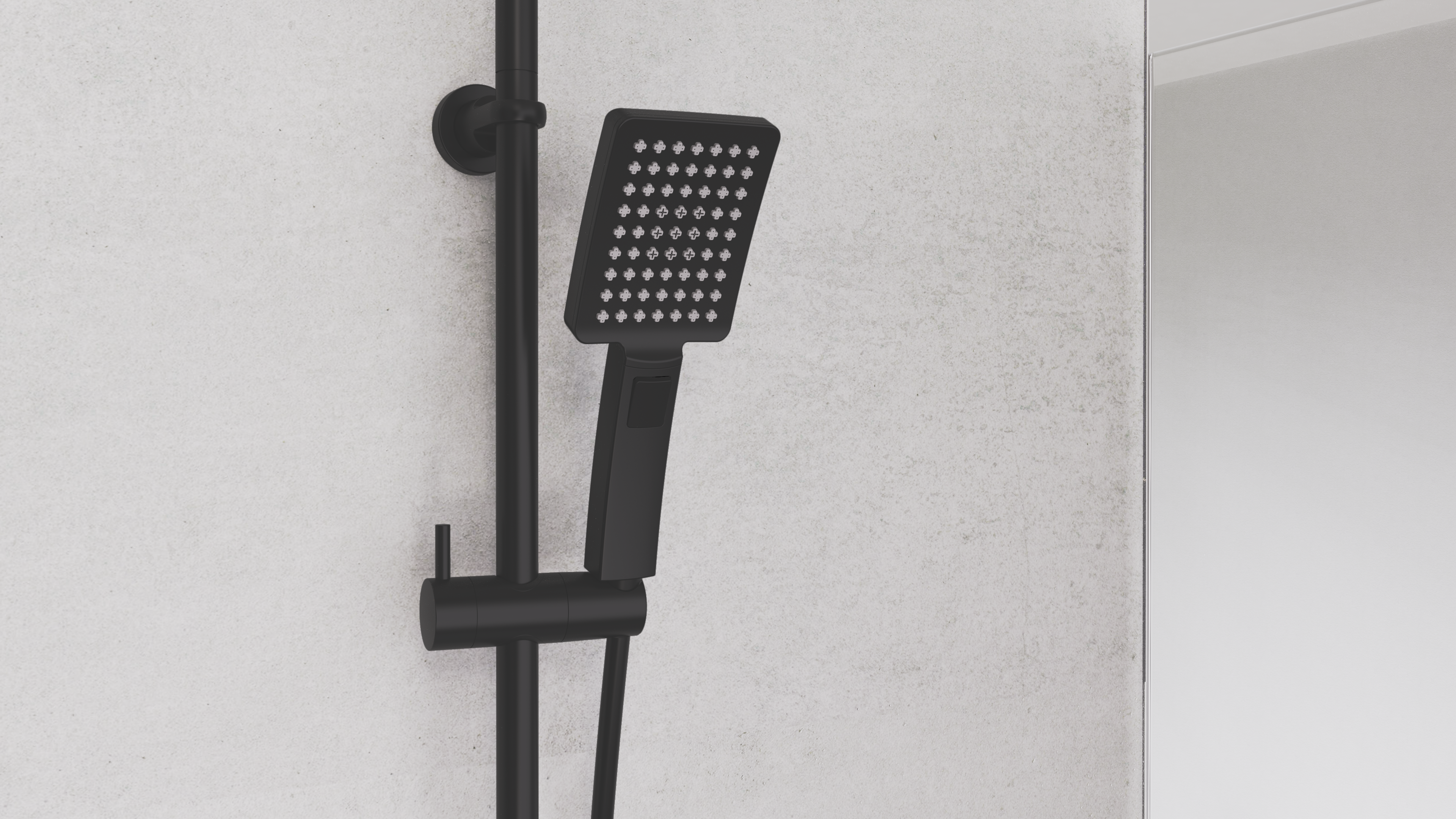 Schütte Überkopf-Brauseset Mallorca, Schwarz matt Schütte Überkopf-Brauseset Mallorca, Schwarz matt