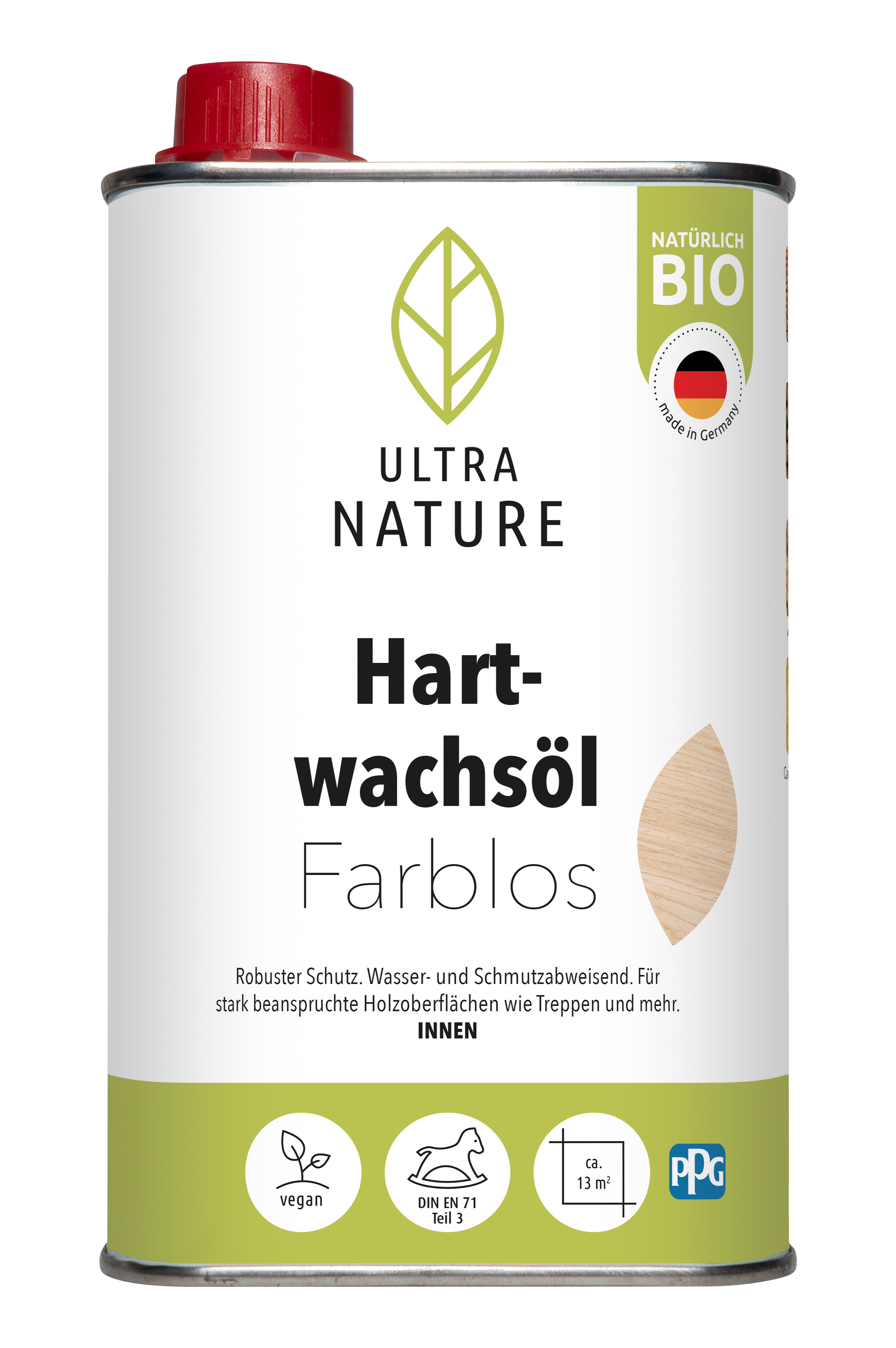 Ultra Nature Hartwachsöl Farblos, 0,5 l Ultra Nature Hartwachsöl Farblos, 0,5 l