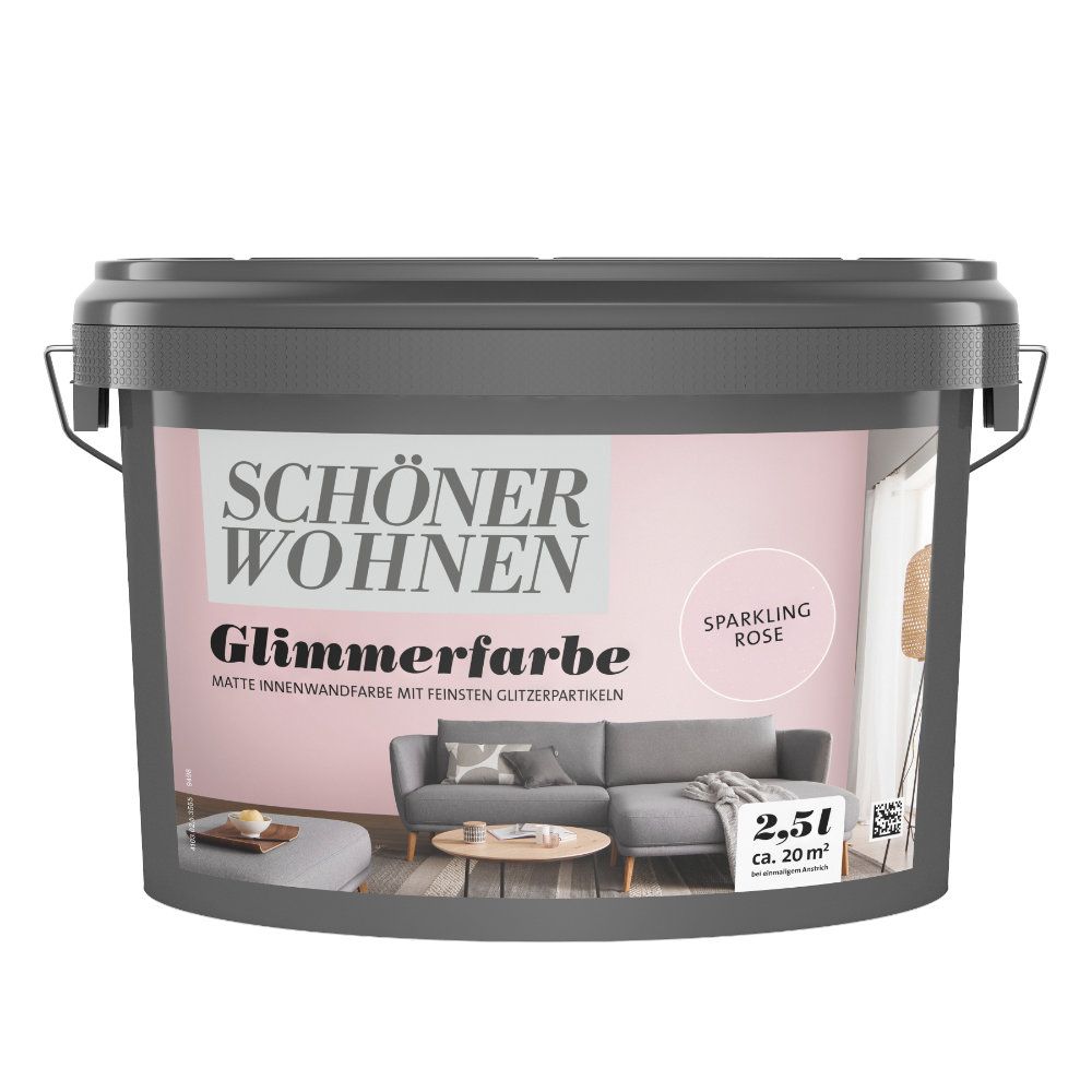 Schöner Wohnen Naturell Glimmerfarbe, sparkling rose, 2,5 L Schöner Wohnen Naturell Glimmerfarbe, sparkling rose, 2,5 L