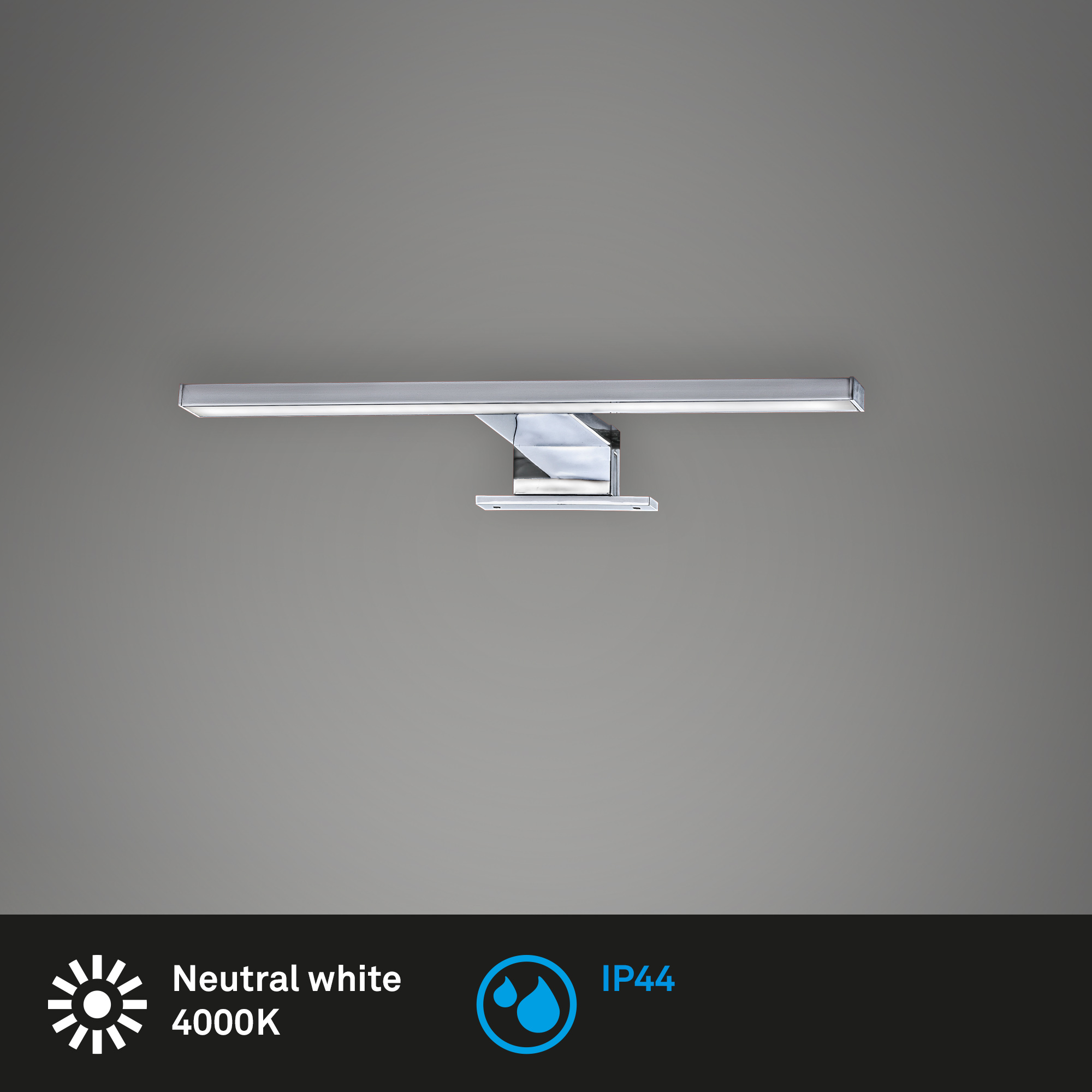 Briloner LED Spiegelleuchte, 30 cm, chrom Briloner LED Spiegelleuchte, 30 cm, chrom