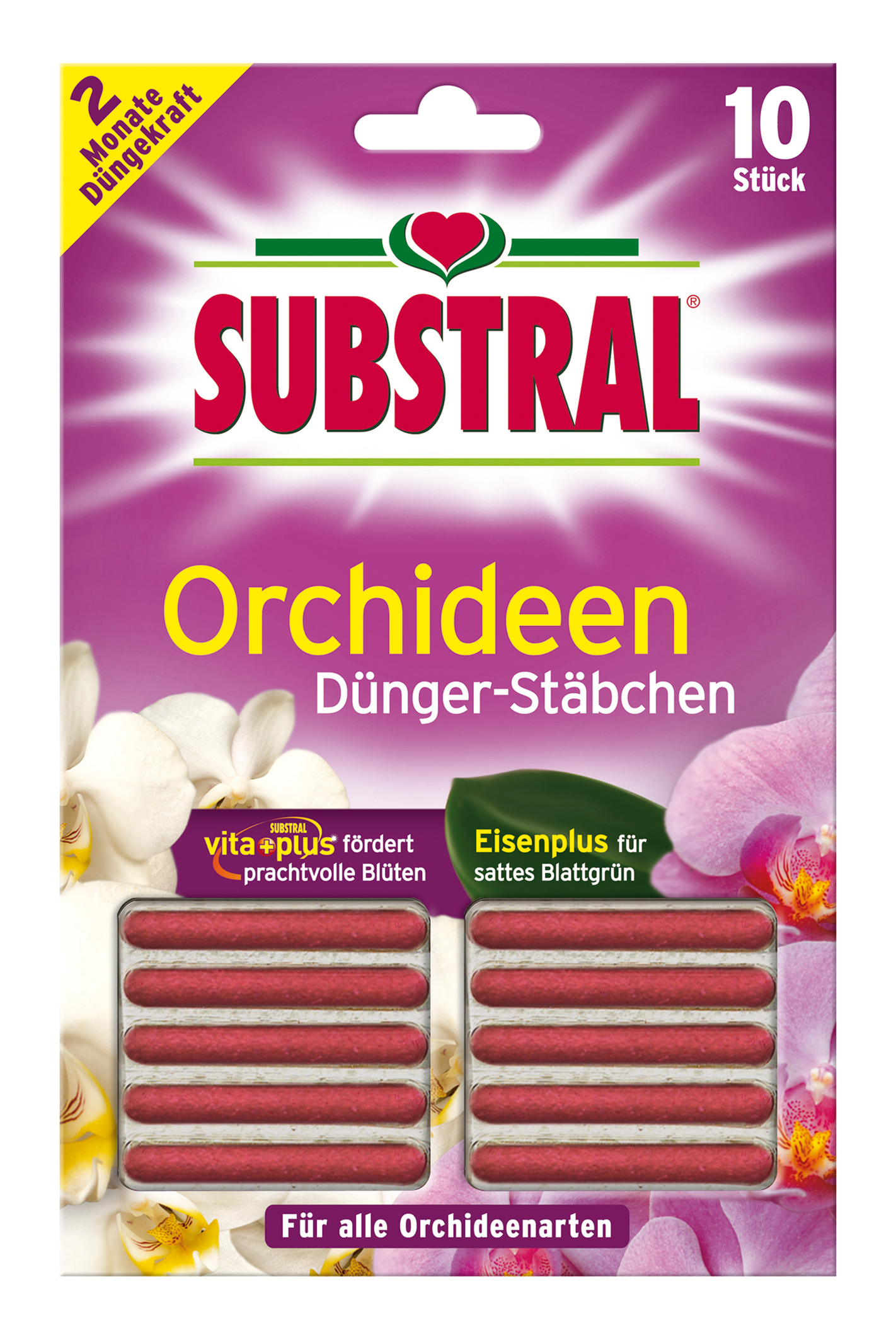 387172-7302_SUB_Orchideen_Staebchen_10_4062700873021 Substral Orchideen Dünger-Stäbchen 10 Stück