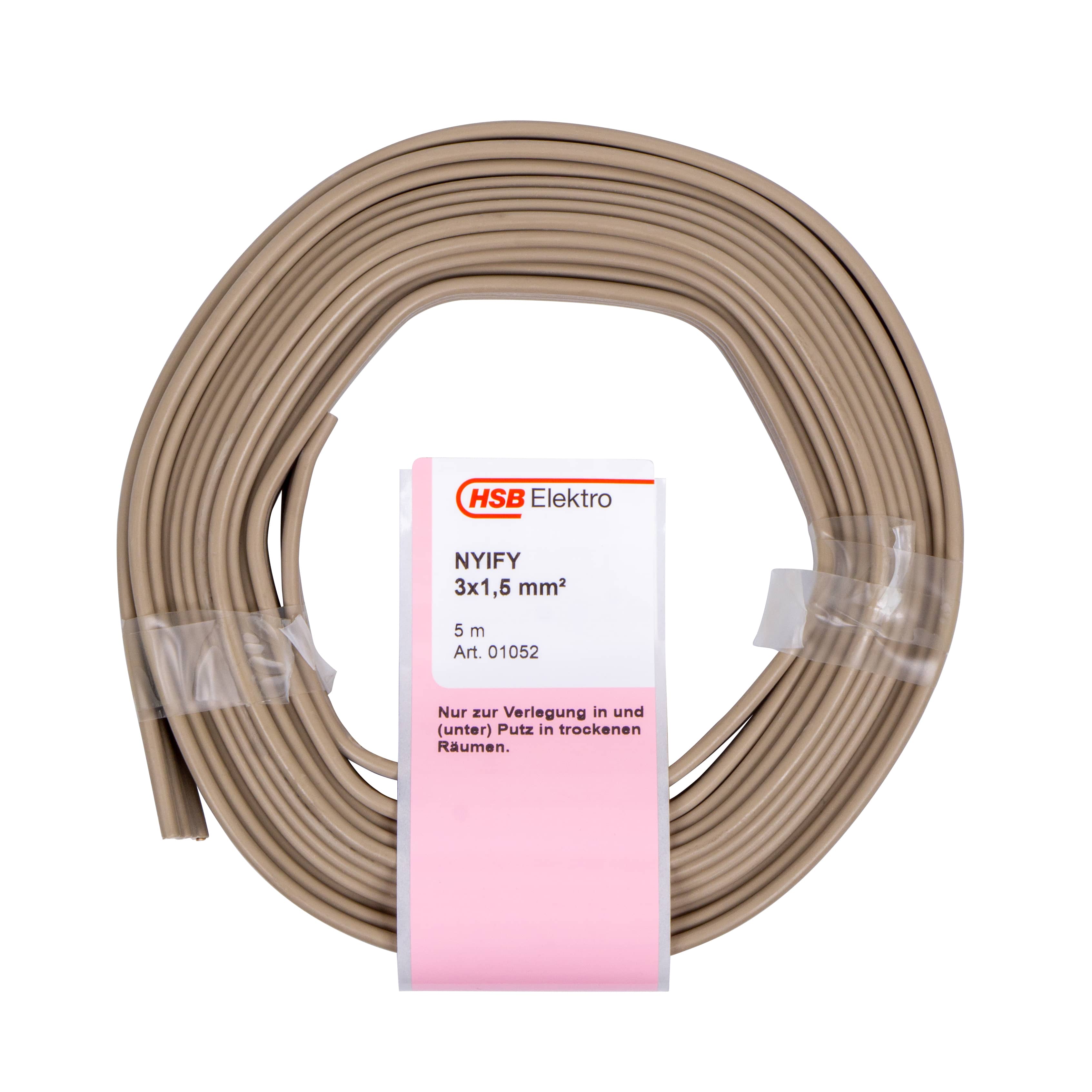 370449LRZFlSx5xnMal STEGLEITUNG NYIF-J 3X1,5MM²,5M