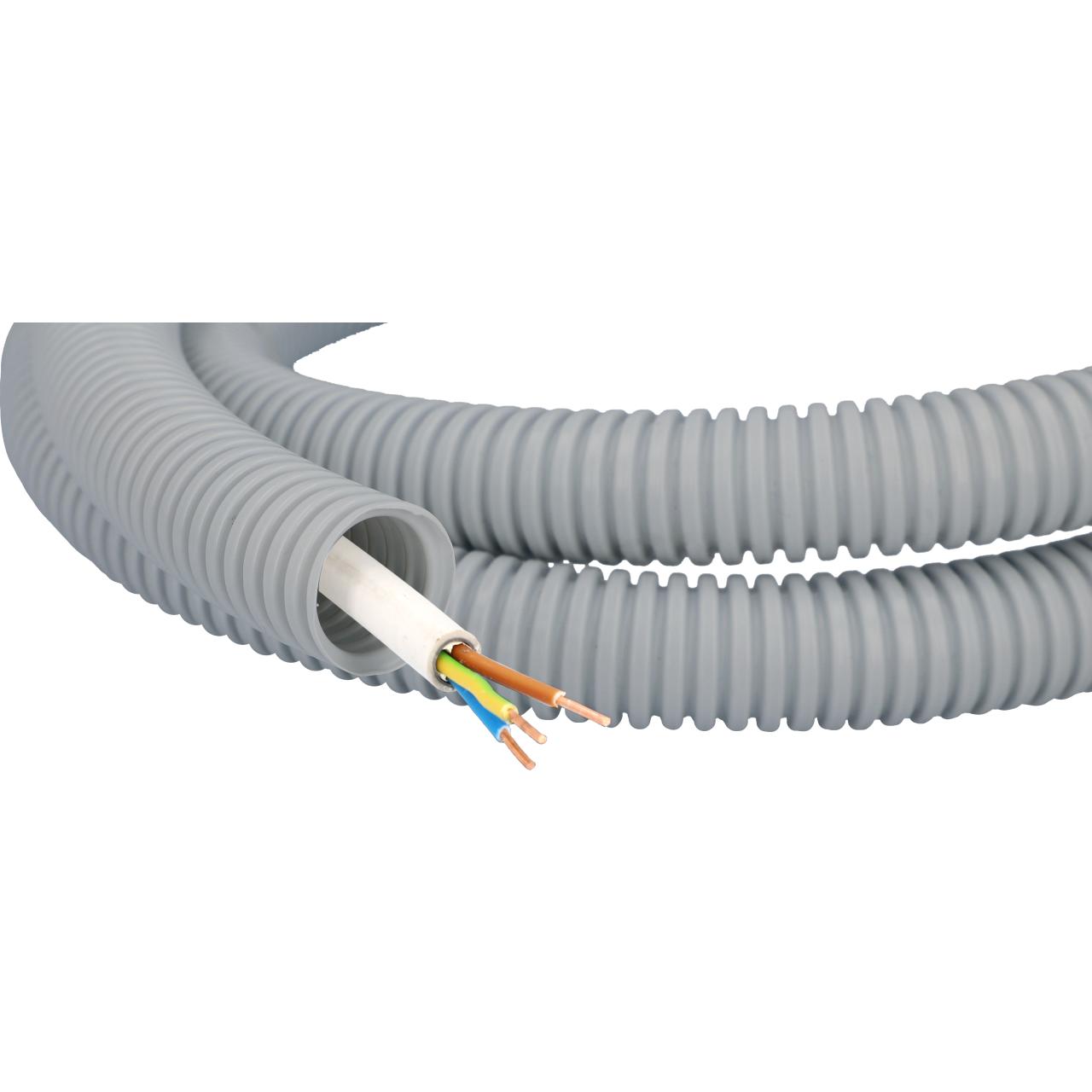 109097KverwUDkiEngd FLEXROHR EN25,20MM INNENDURCHMESSER 25MGRAU