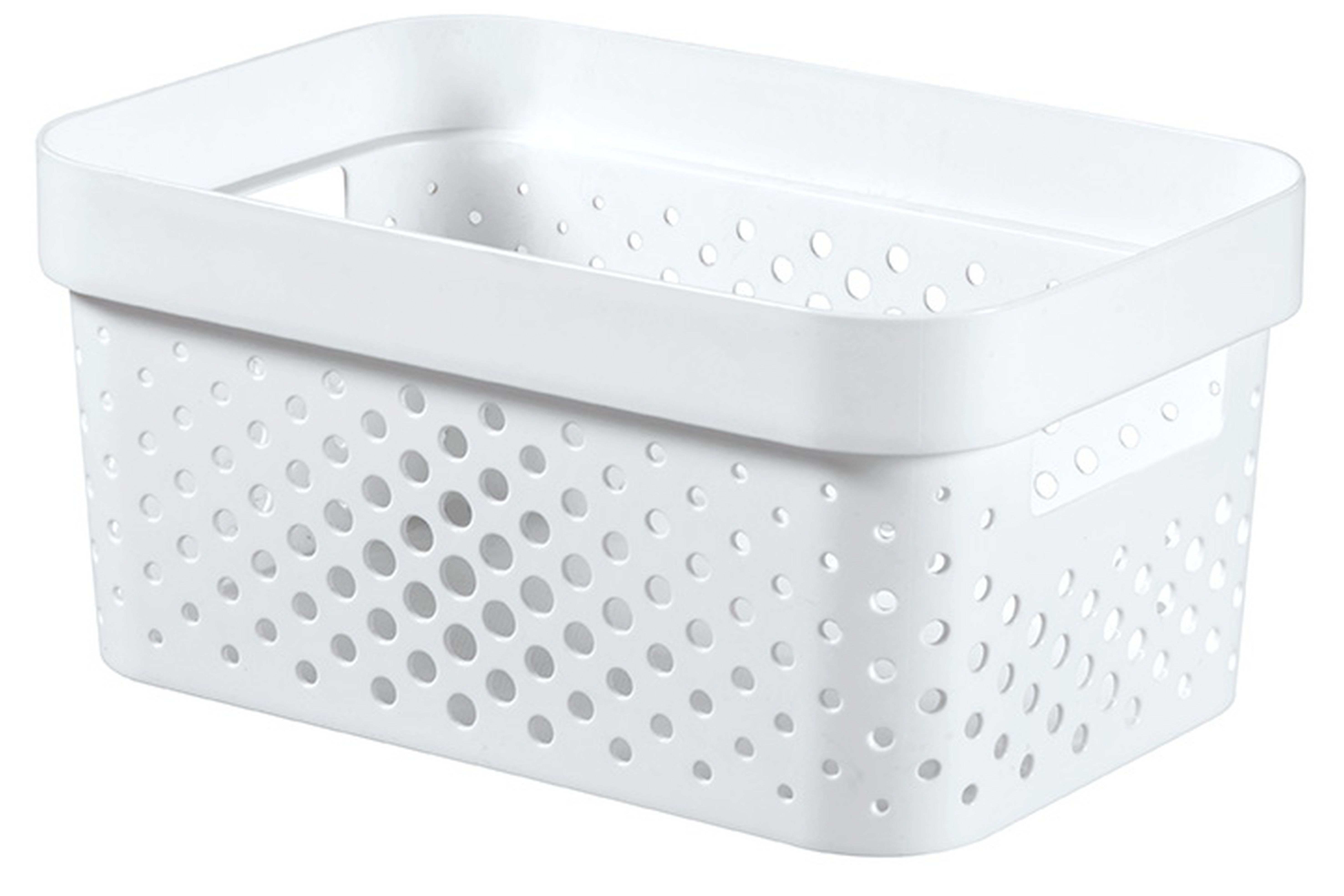 774684_K245674K040KK INFINITY RECYCLING Box mit Punktmuster, 4.5L, weiß