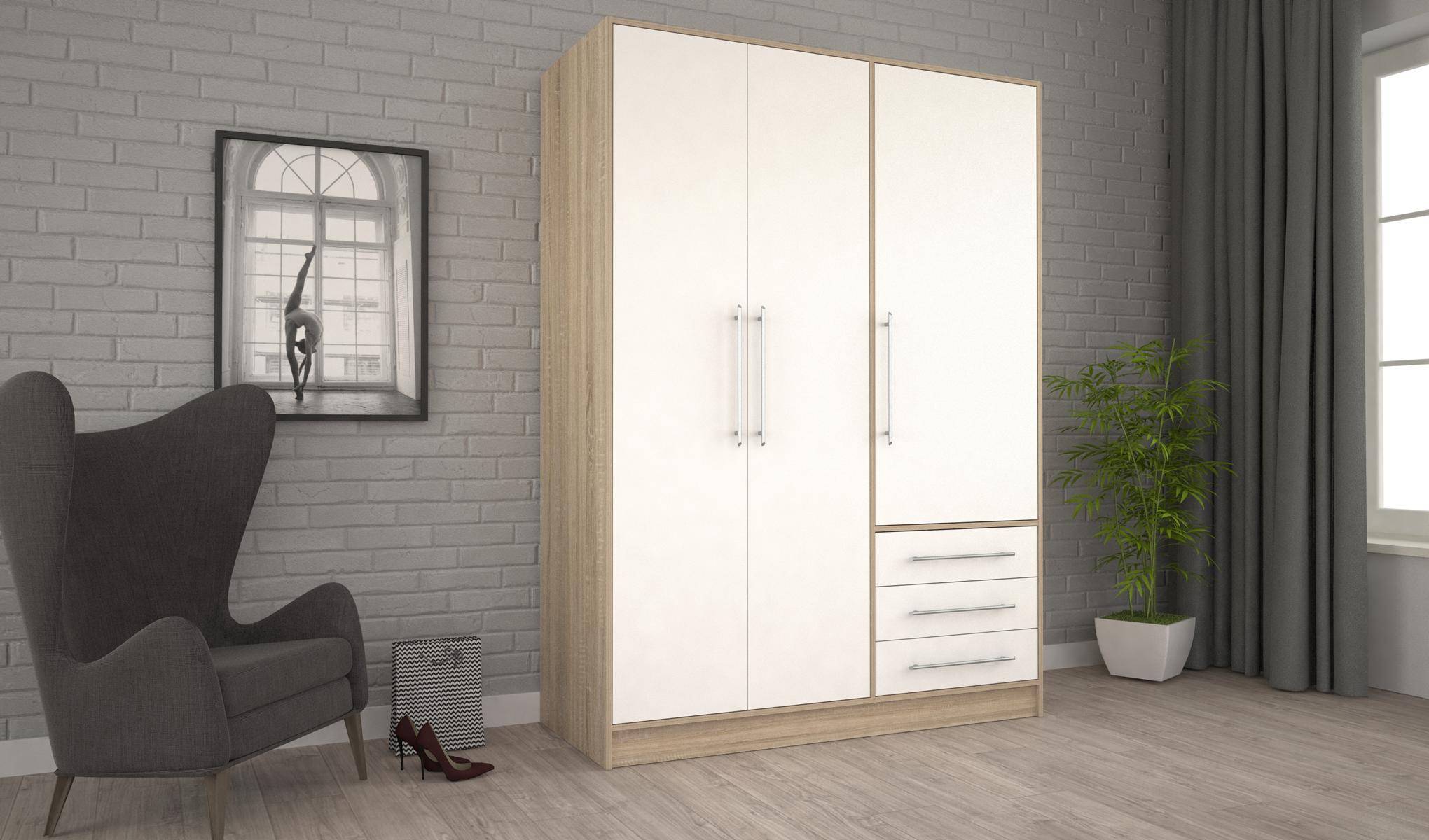 K1600_Jupiter_Q36F_W_02 Forte Kleiderschrank J1, 144 x 200 cm